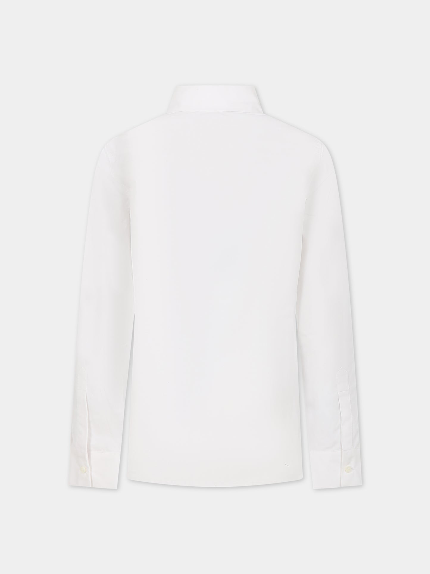 Camicia bianca per bambino con logo,Dsquared2,DQ1553 D007D DQ100