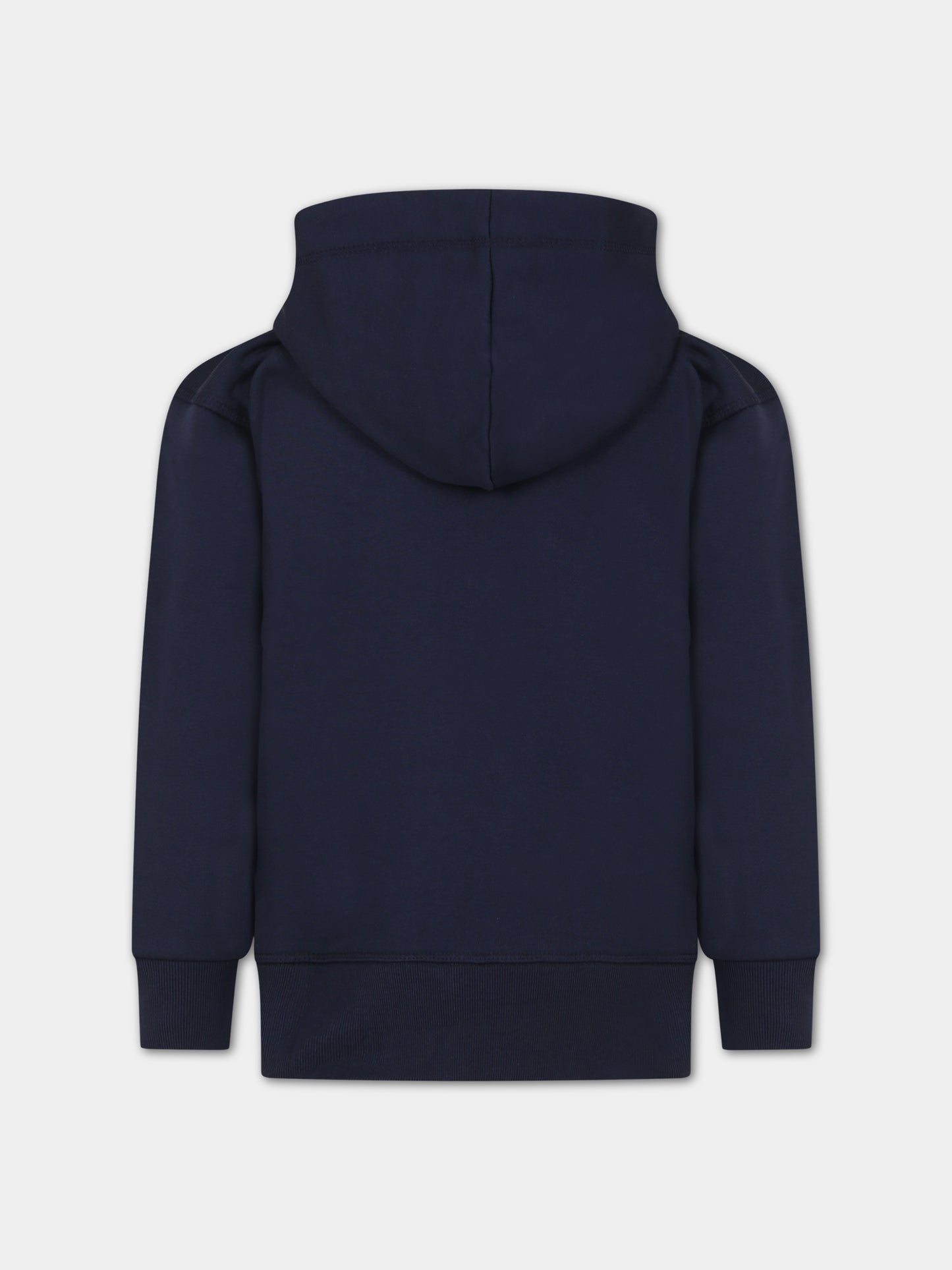 Felpa blu per bambino con logo,Dsquared2,DQ1953 D0094 DQ875