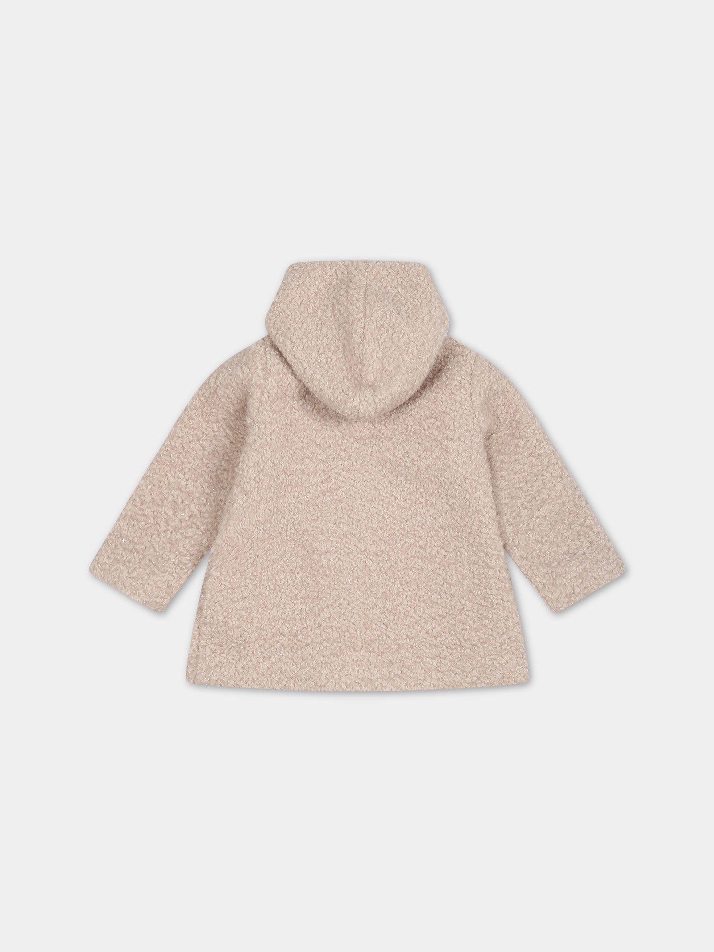 Ecopelliccia beige per neonata,Caffe' D'orzo,ZT2010 U0092 108