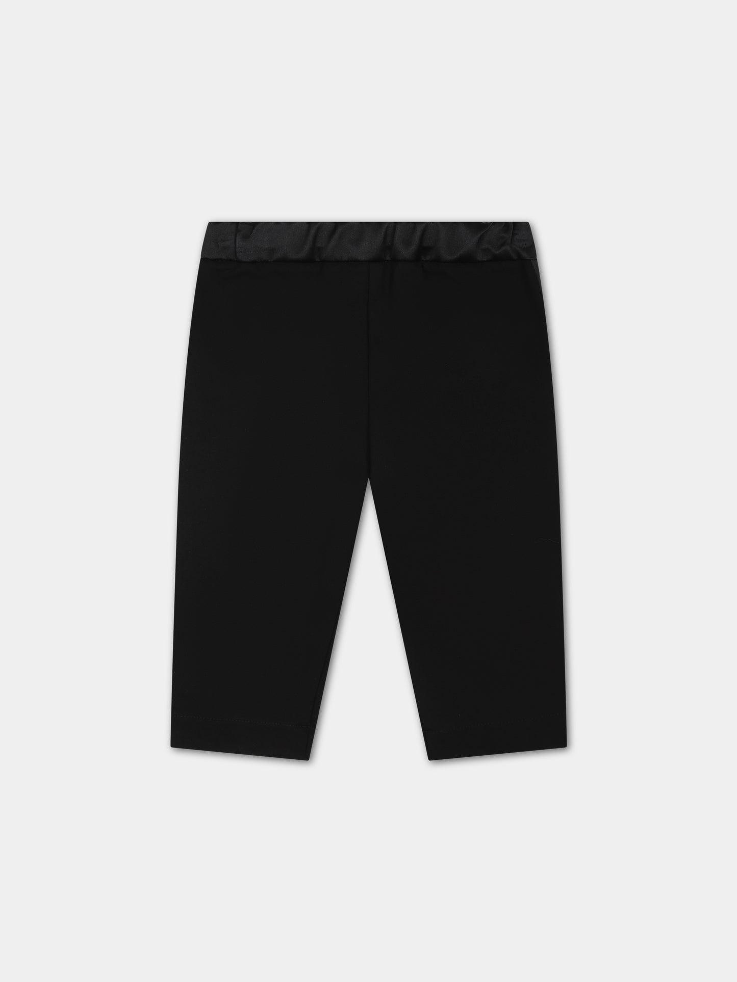 Pantaloni neri per neonato,Balmain Kids,BT6670 J0035 930