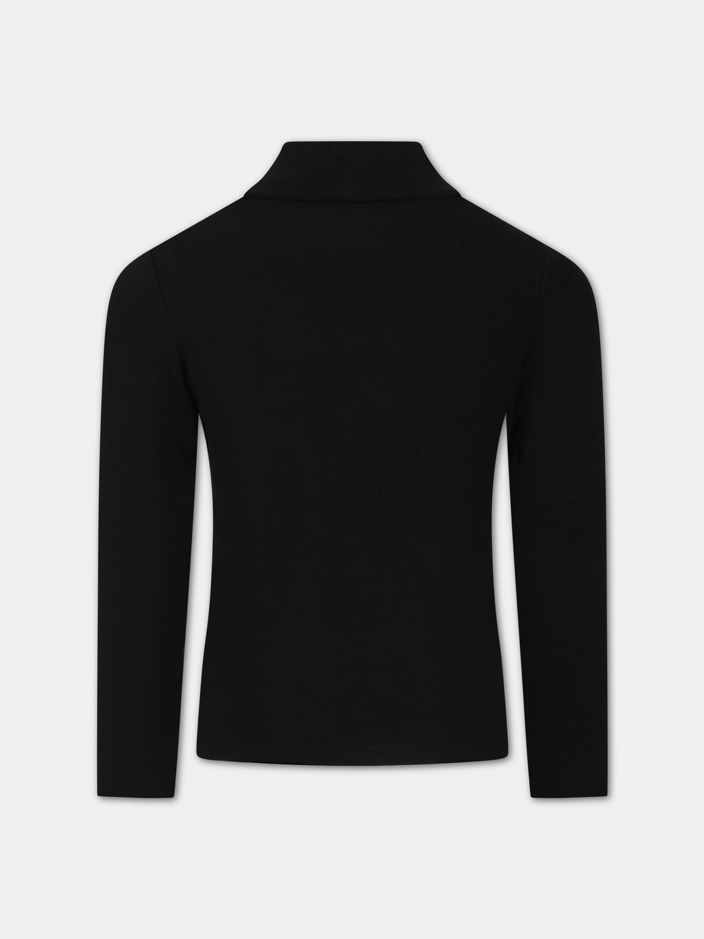 Dolcevita nero per bambina con logo,Monnalisa,17BLUC 2212 0050