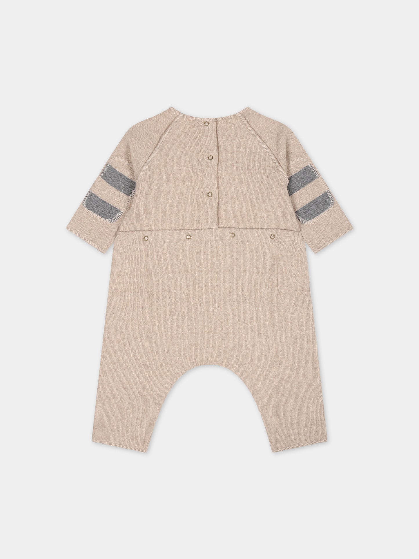 Tutina beige per neonati con scritta,Zhoe & Tobiah,K9 NASTBI