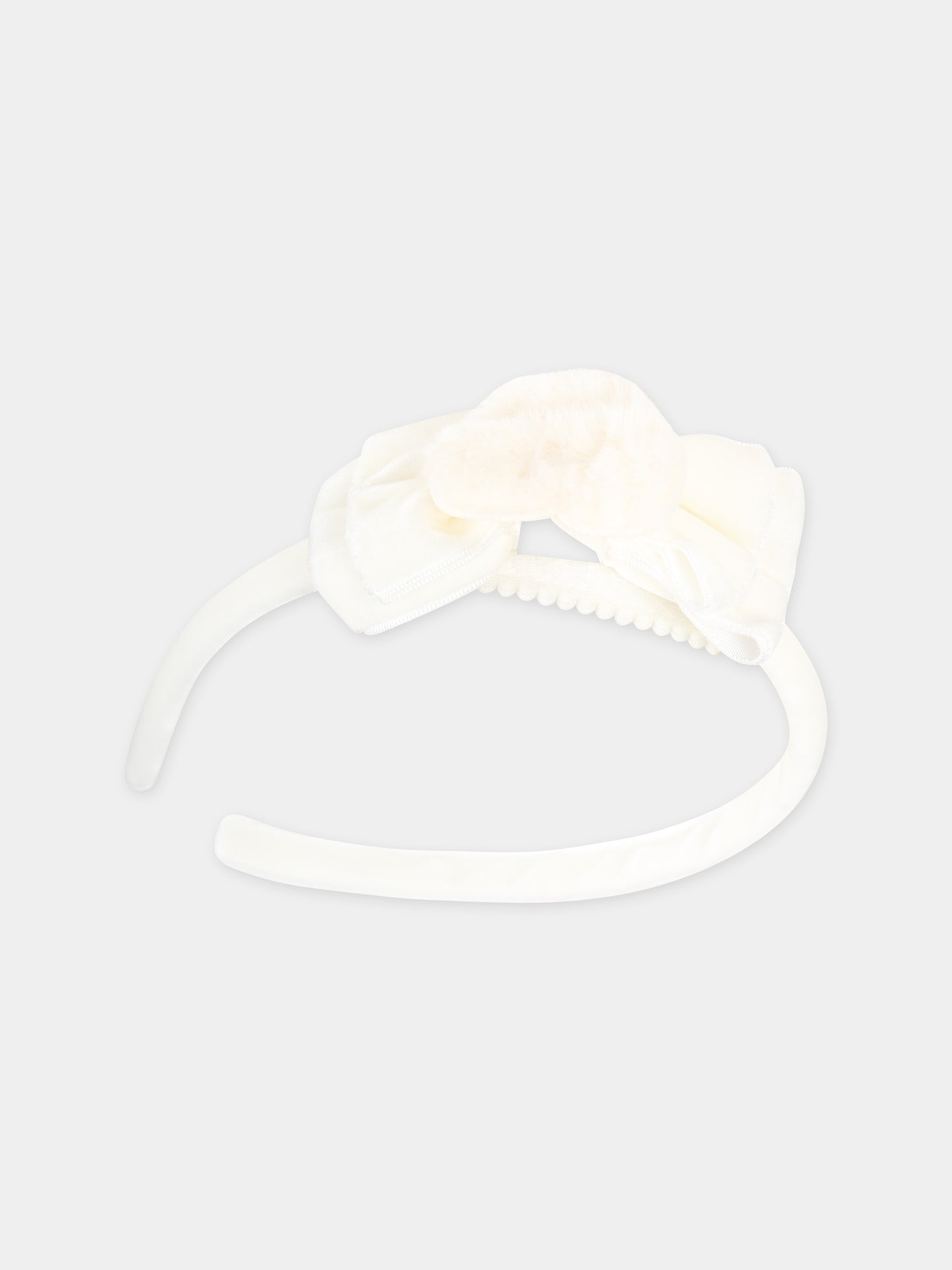 Cerchietto avorio per bambina con cuore,Mayoral,10546 028