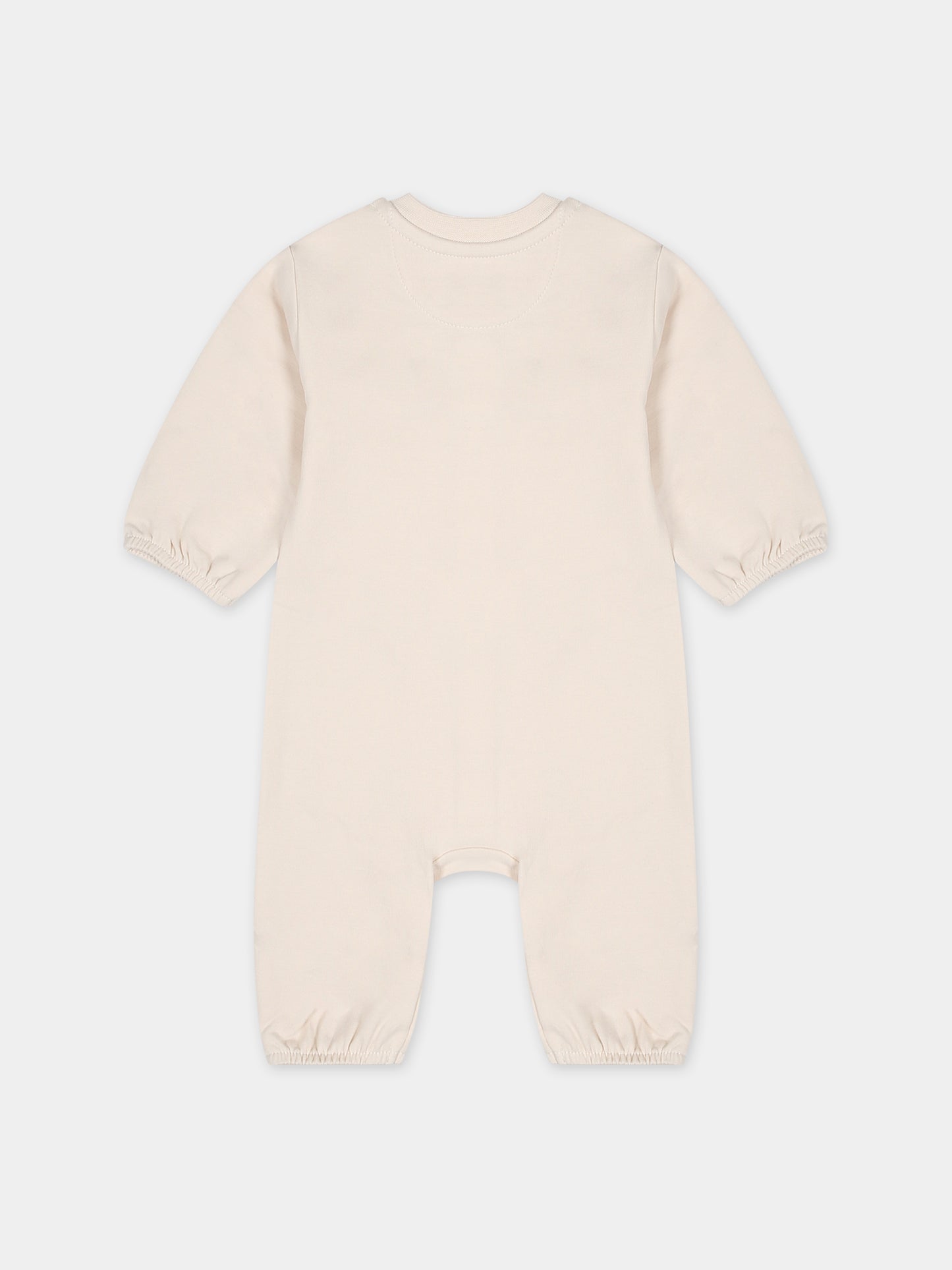 Tutina avorio per neonati con logo,Calvin Klein Kids,23WMCKIN0IN00136 PGB