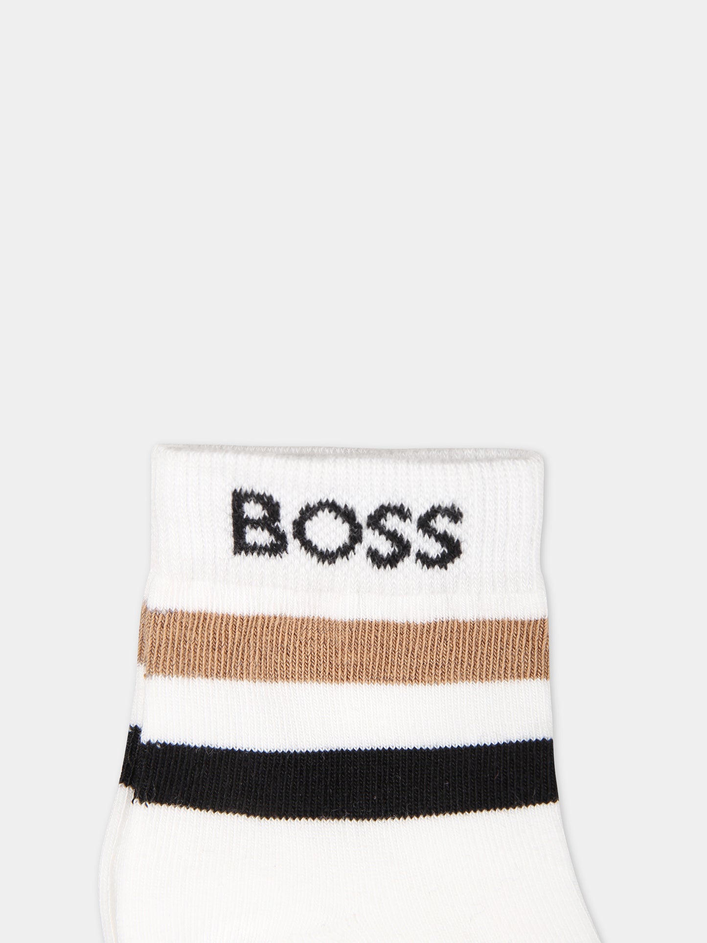 Set calze multicolor per neonato,Boss,J00112 NERO