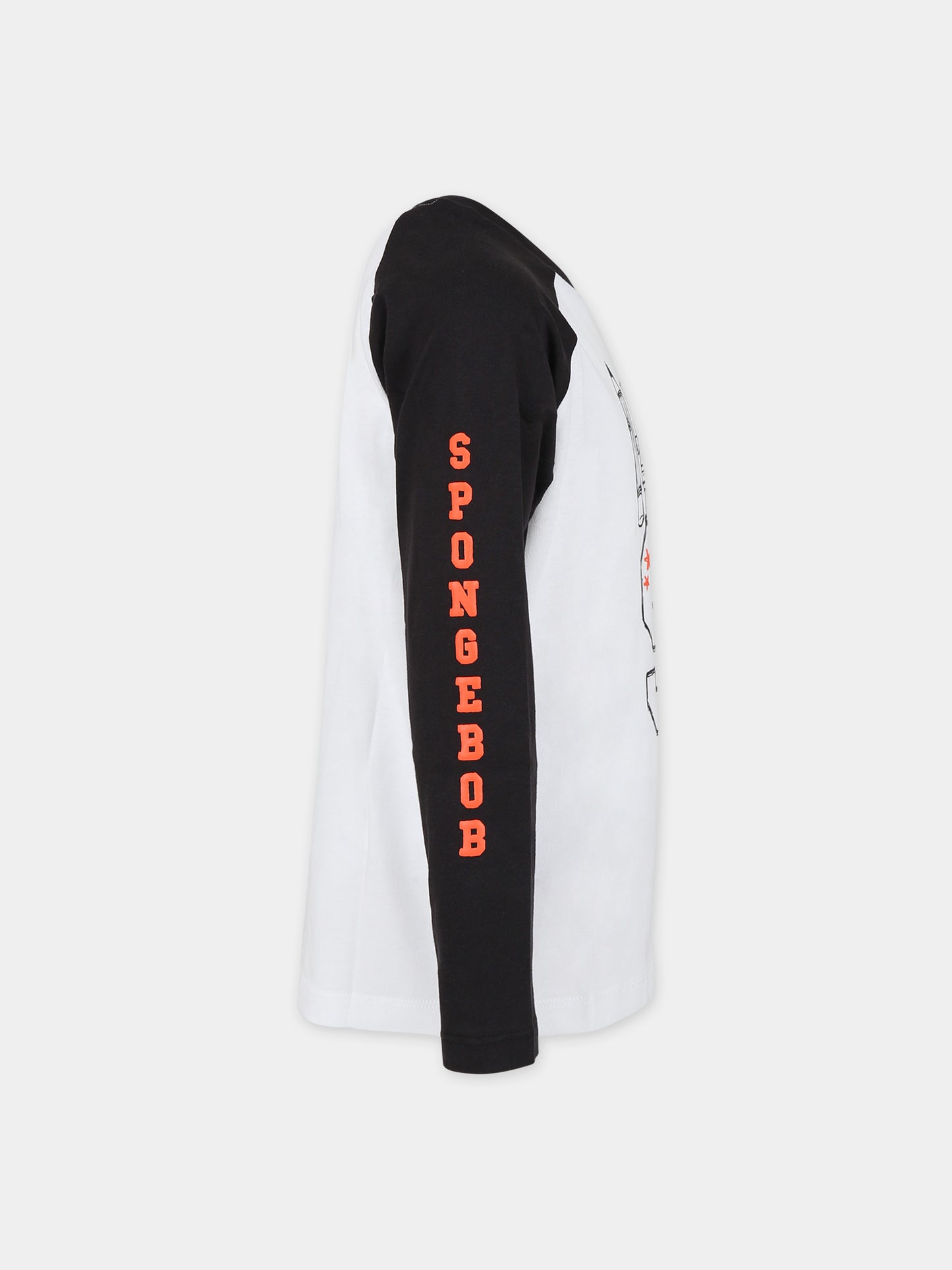 T-shirt nera per bambini con Spongebob,Puma,23WMPU622286 02