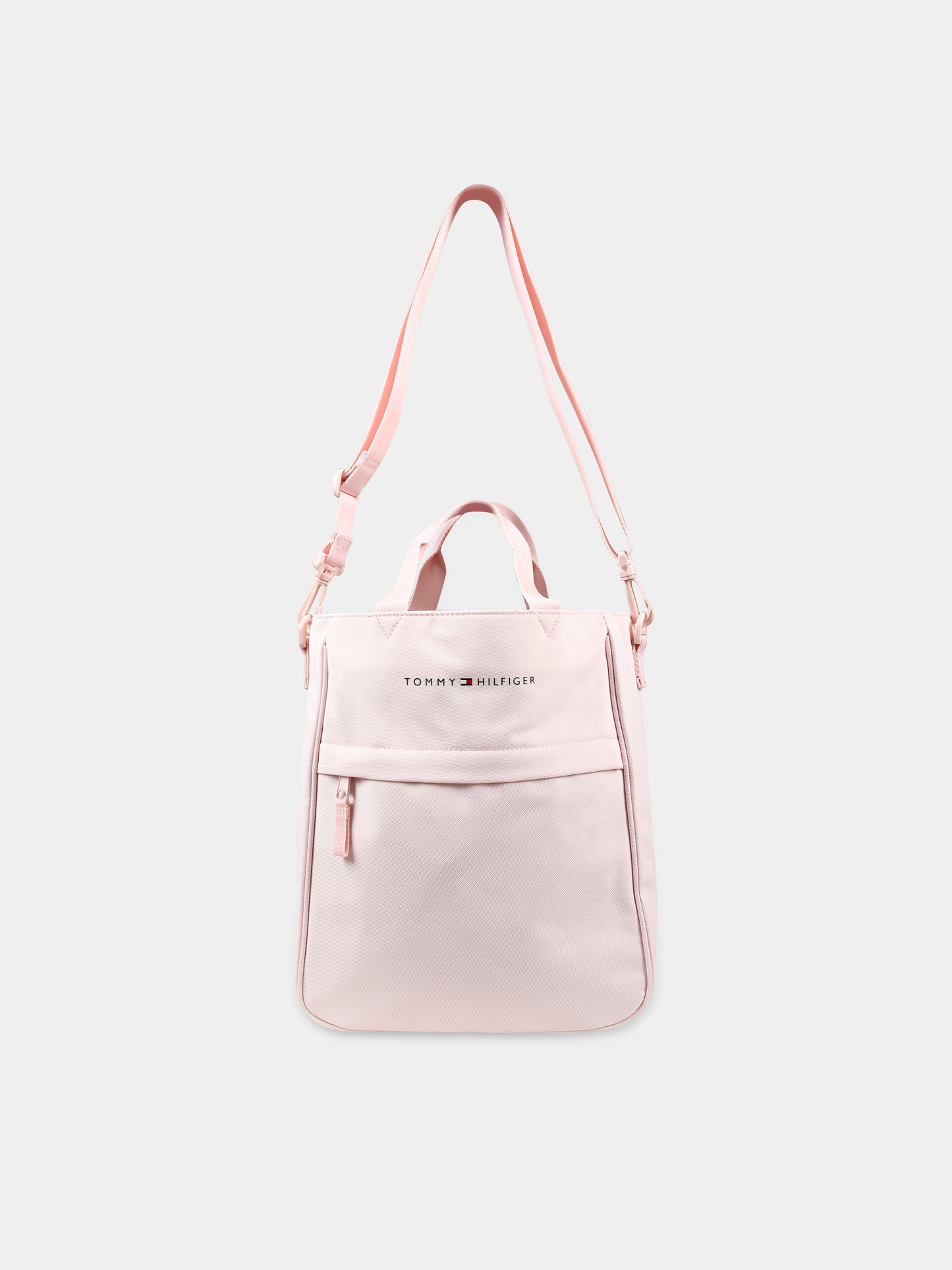 Borsa rosa per bambina con logo,Tommy Hilfiger Junior,23FMTAAU0AU01867 TJQ