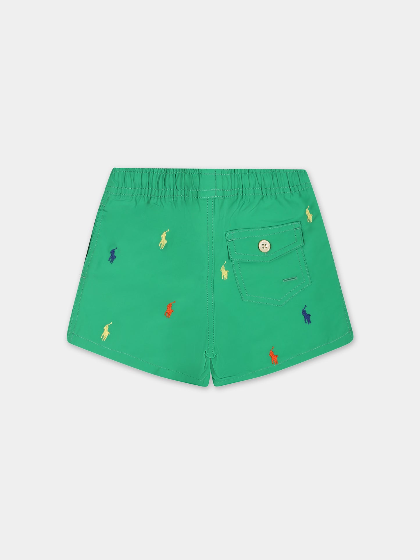 Boxer mare verde per neonato con cavallino,Ralph Lauren Kids,905561003