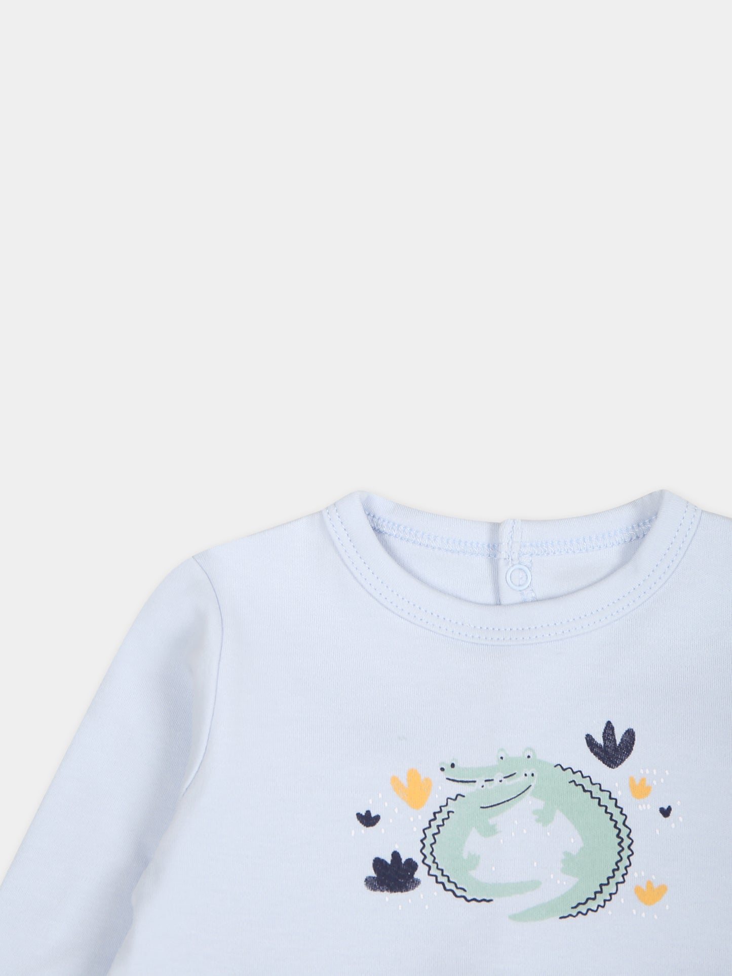 Tutina celeste per neonato con stampa multicolor,Carrement Beau,Y30048 78K