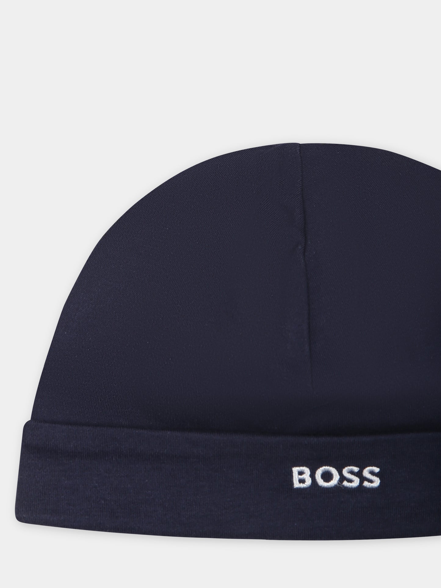 Cappello blu per neonato con logo,Boss,J50786 849
