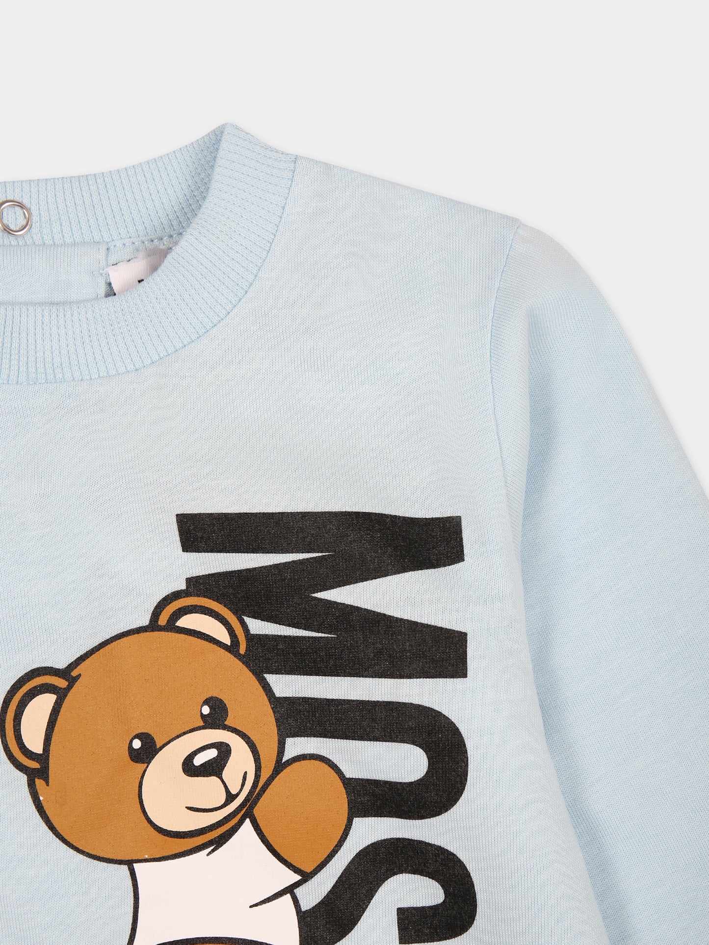 Set celeste per neonato con Teddy Bear,Moschino Kids,MUY05Z LAA17 40304