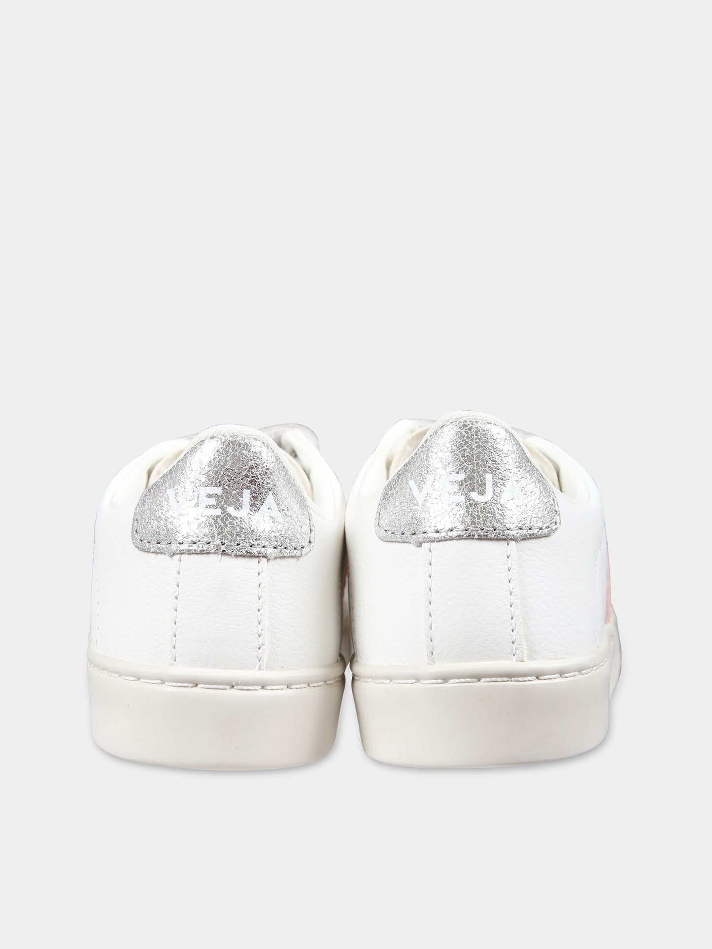 Sneakers bianche per bambina con logo,Veja,SV0502529C