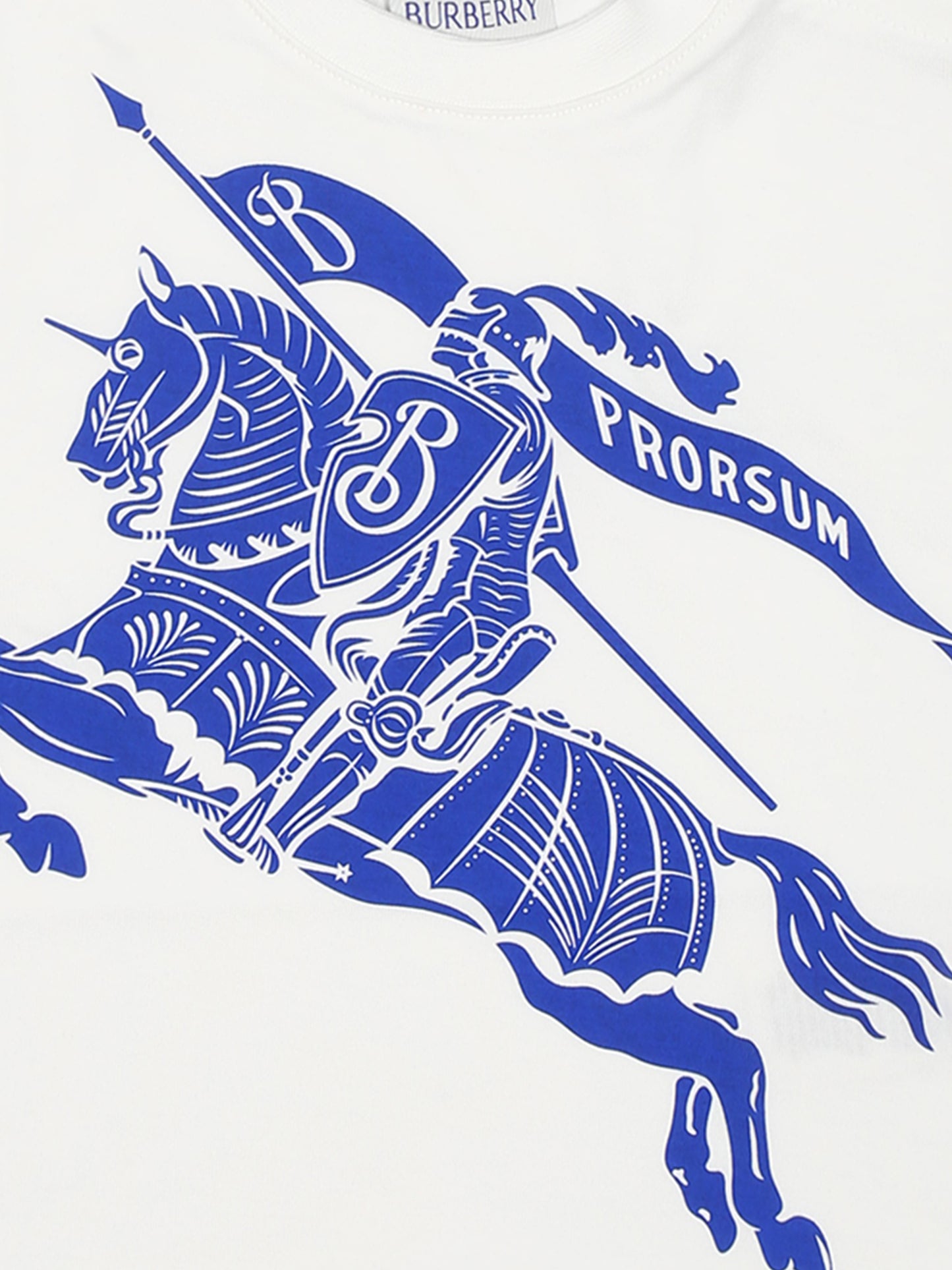 T-shirt bianca per neonato con stampa,Burberry Kids,8078326 B7347