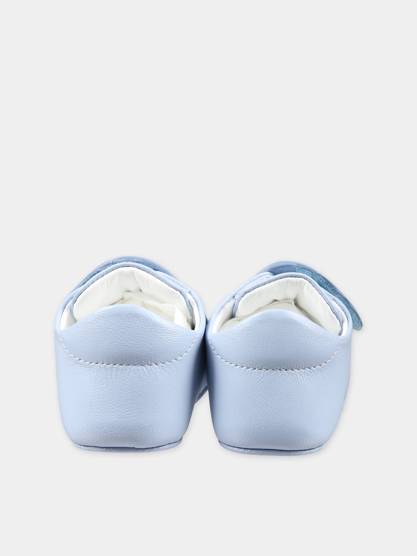 Sneakers celesti per neonati con Medusa,Versace,1013138 1A00201 1VD4V