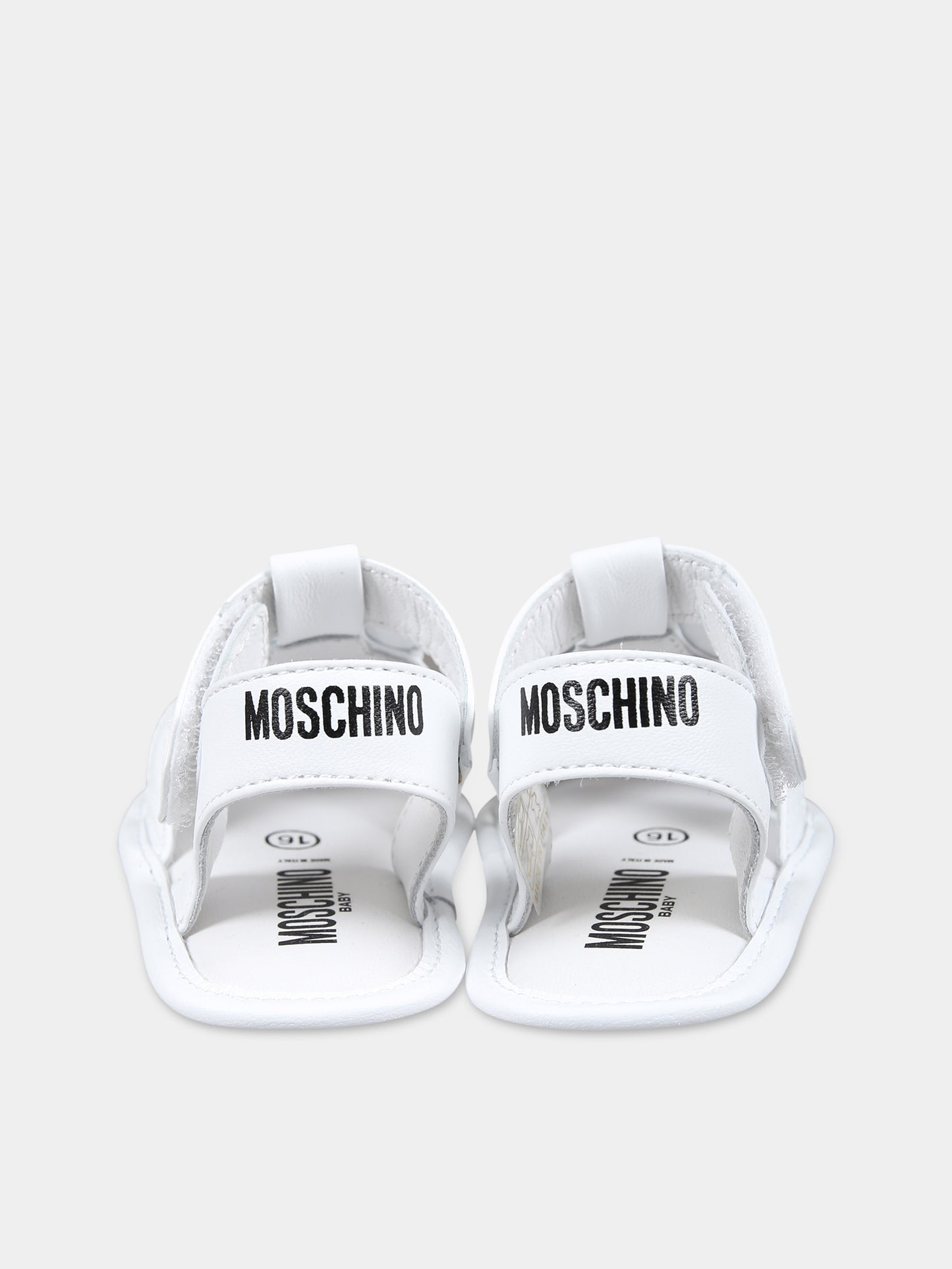 Ragnetti bianchi per neonati con Teddy Bear,Moschino Kids,77254 3