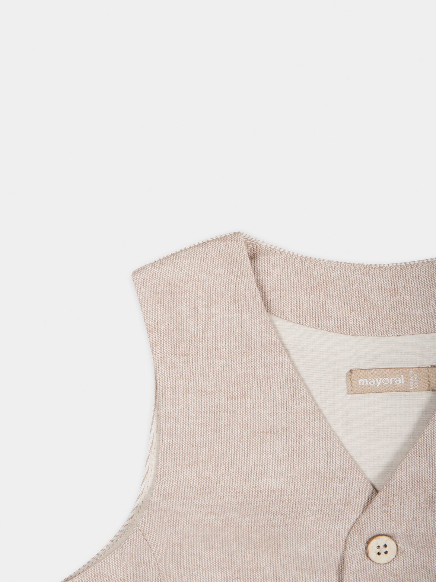 Panciotto beige per neonato,Mayoral,1387 046