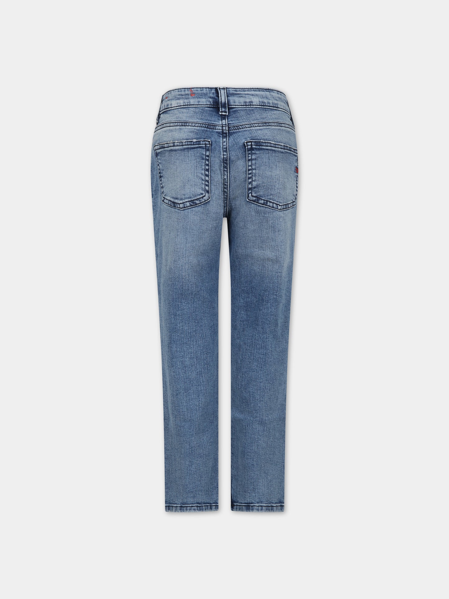 Jeans blu per bambino con logo,Diesel,J00801 KXBHP K01