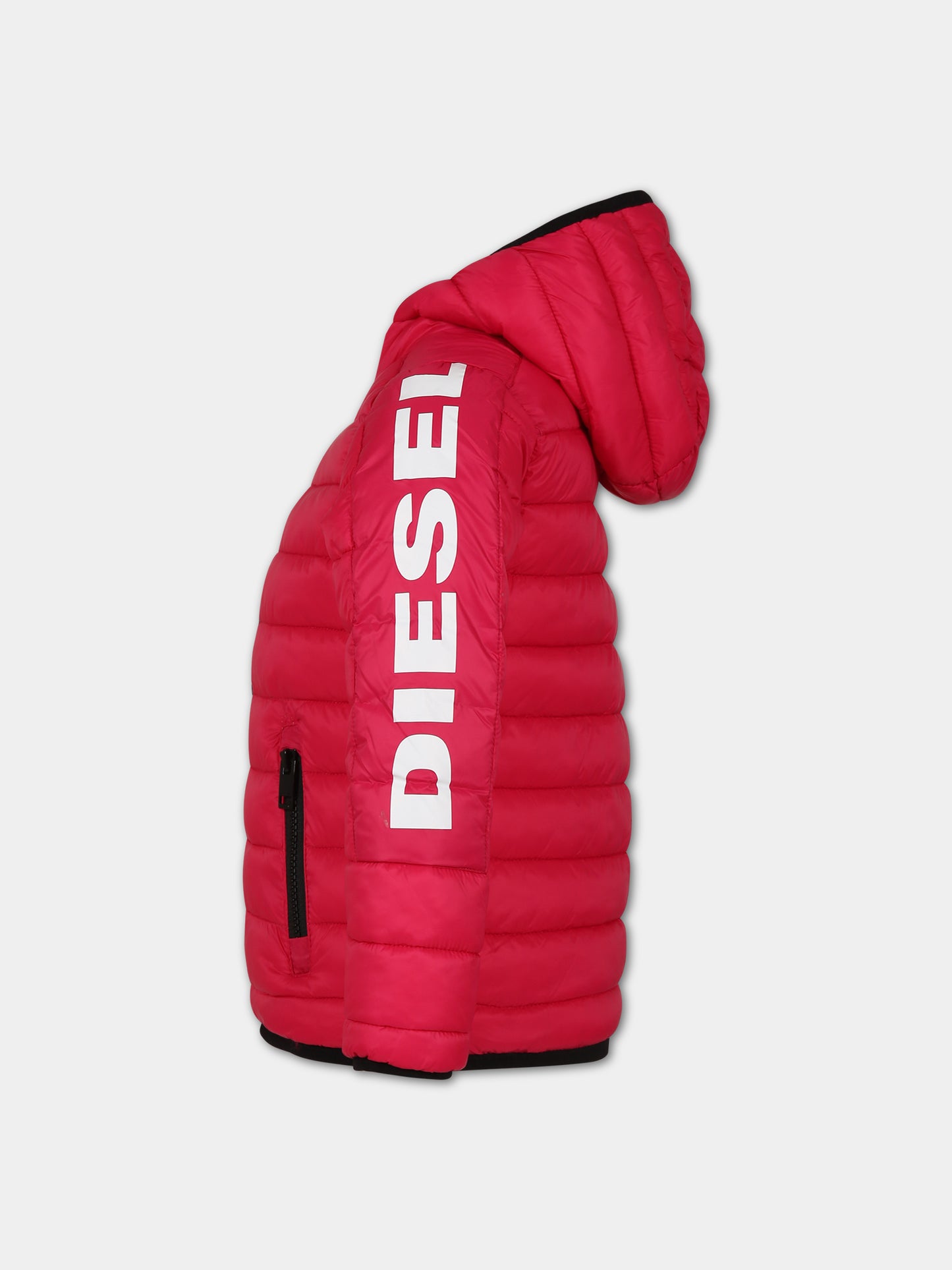 Piumino fucsia per bambina,Diesel,J01086 KXBDY K362