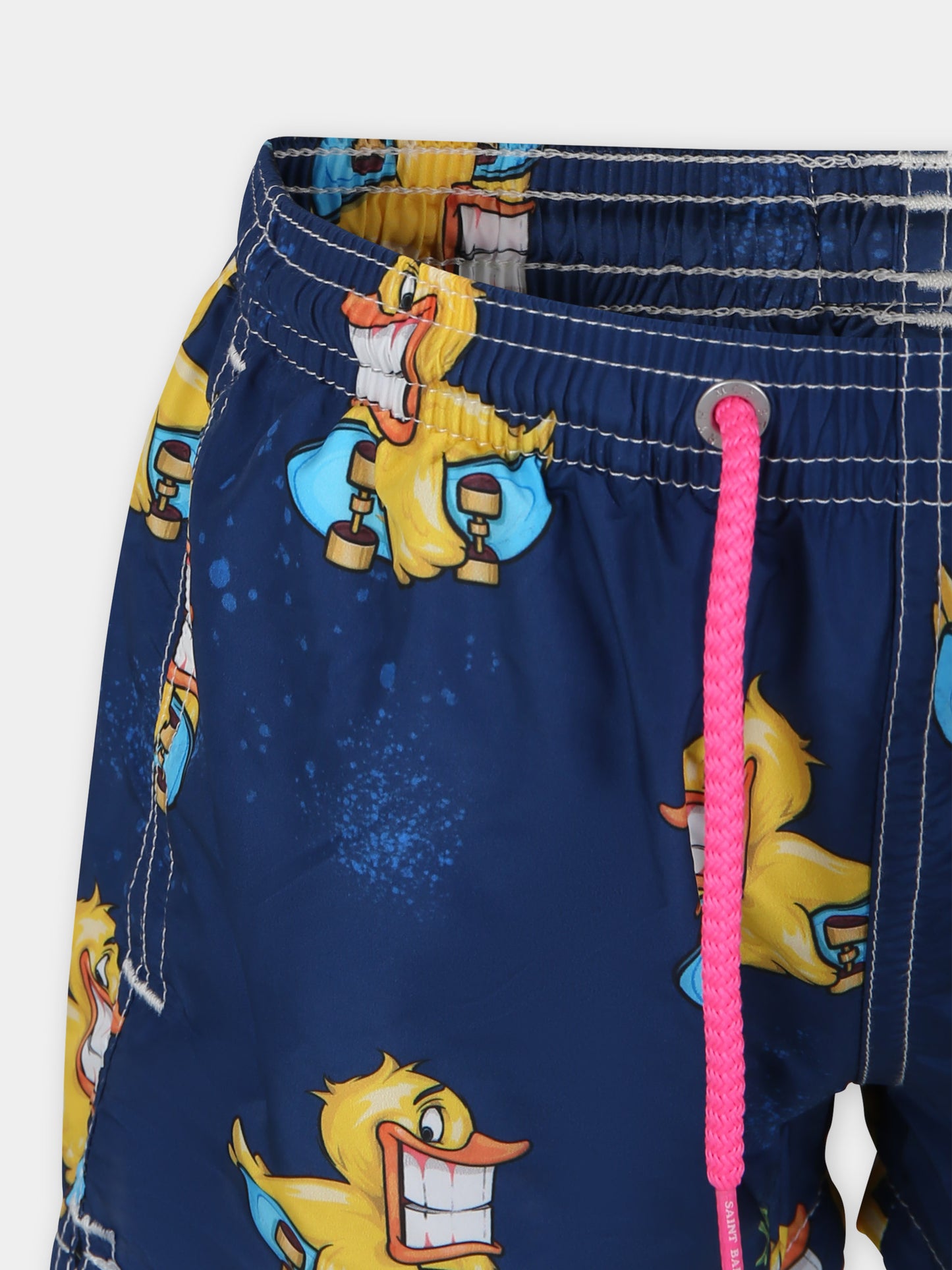 Boxer mare blu per bambino con stampa Ducky,Mc2 Saint Barth,JEA0004 03152F
