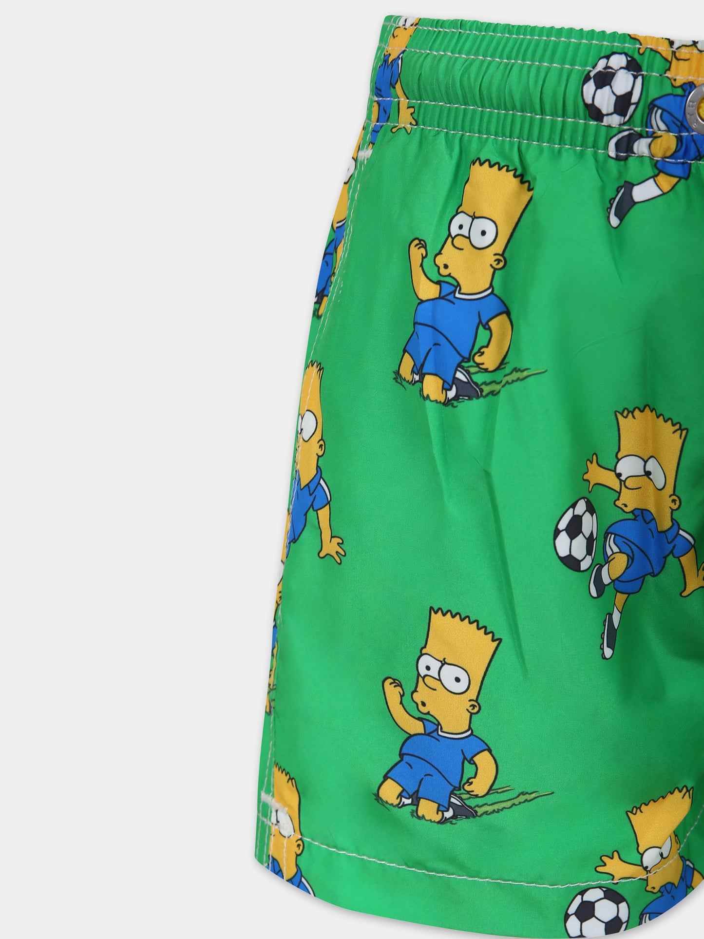 Boxer mare verde per bambino con stampa Bart Simpson,Mc2 Saint Barth,JEA0004 02680F