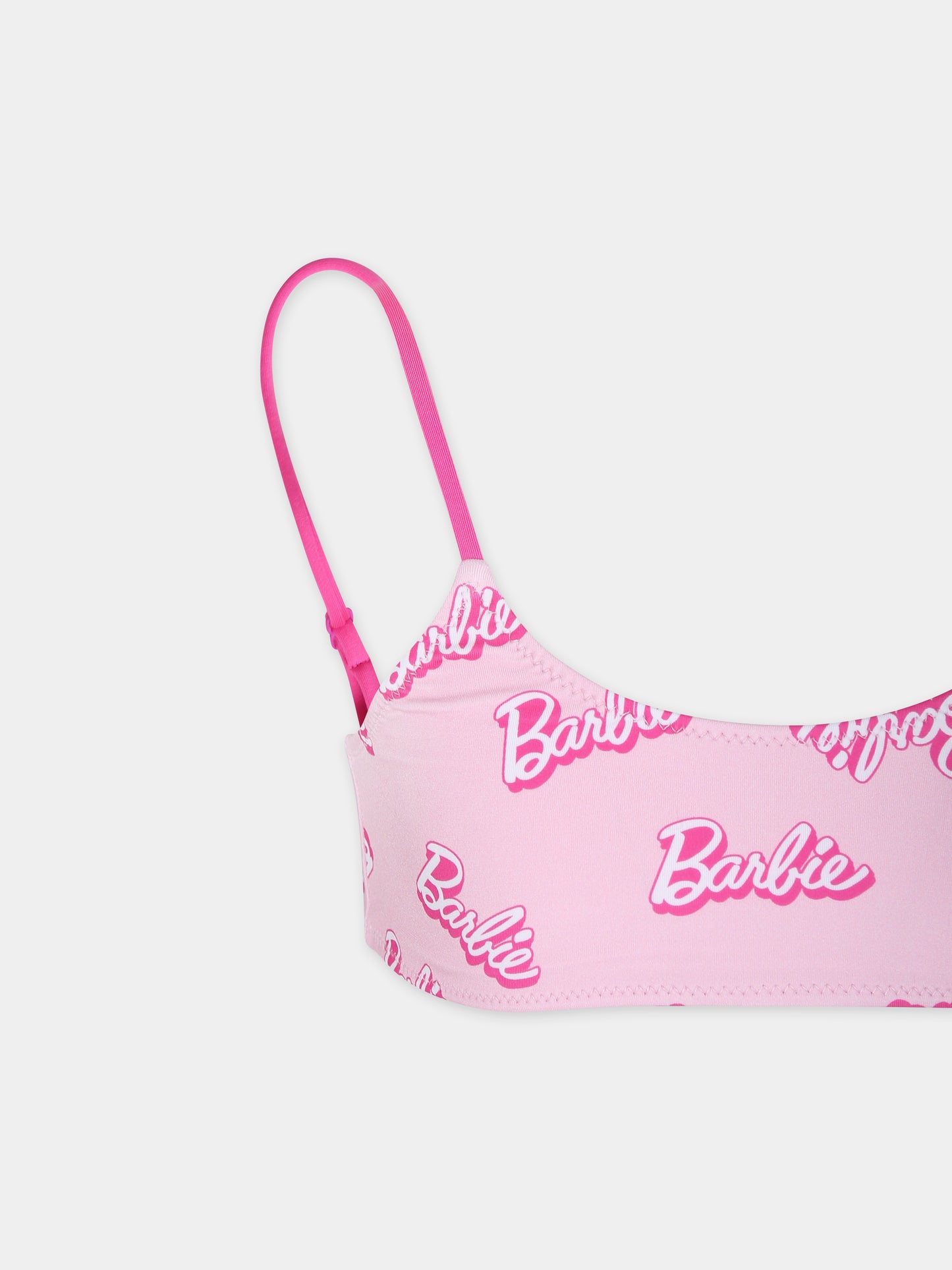 Bikini rosa per bambina con scritta,Mc2 Saint Barth,CRIS001 03293F