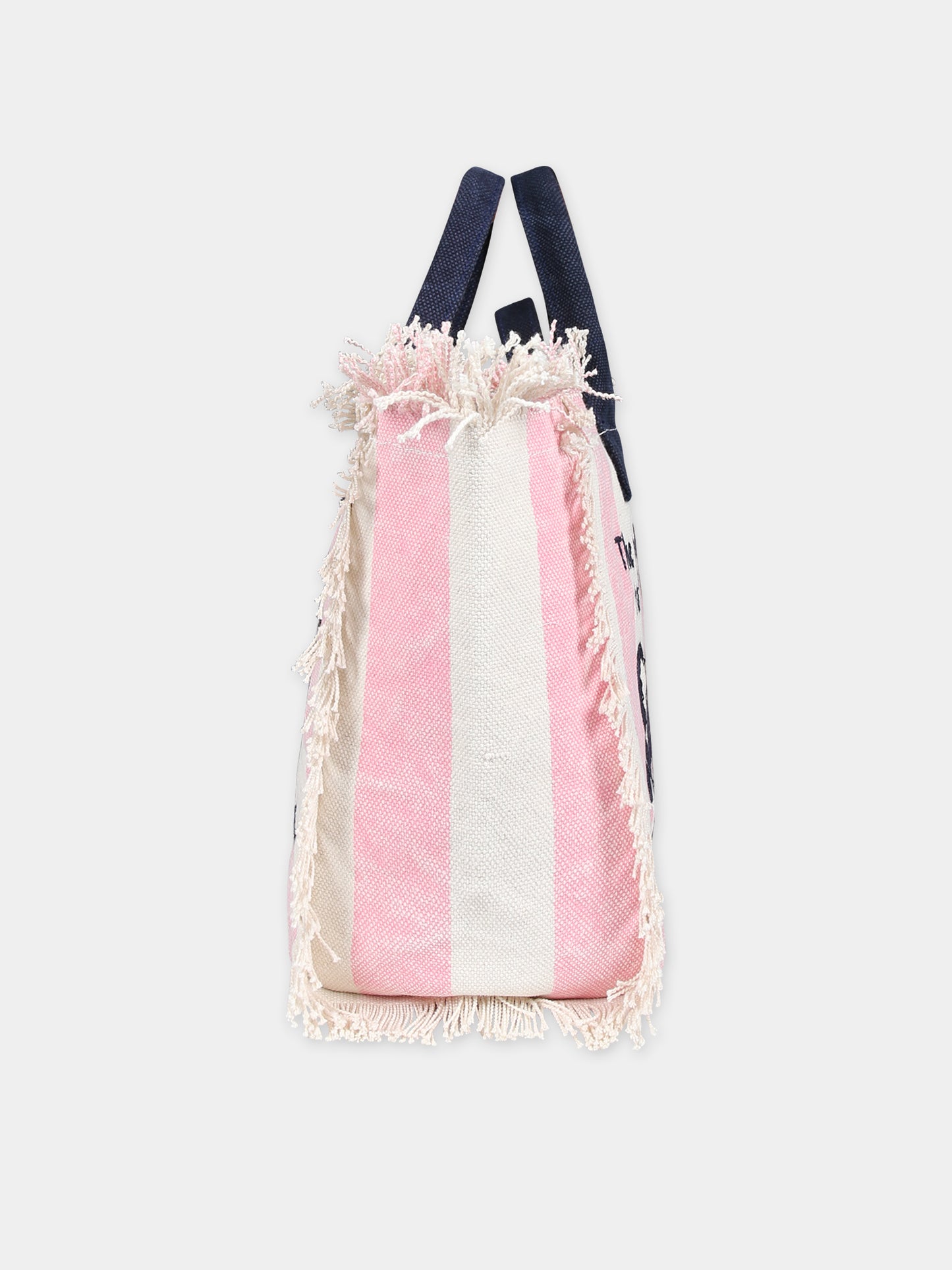 Borsa mare rosa per bambina con logo,Mc2 Saint Barth,COL0001 01206F