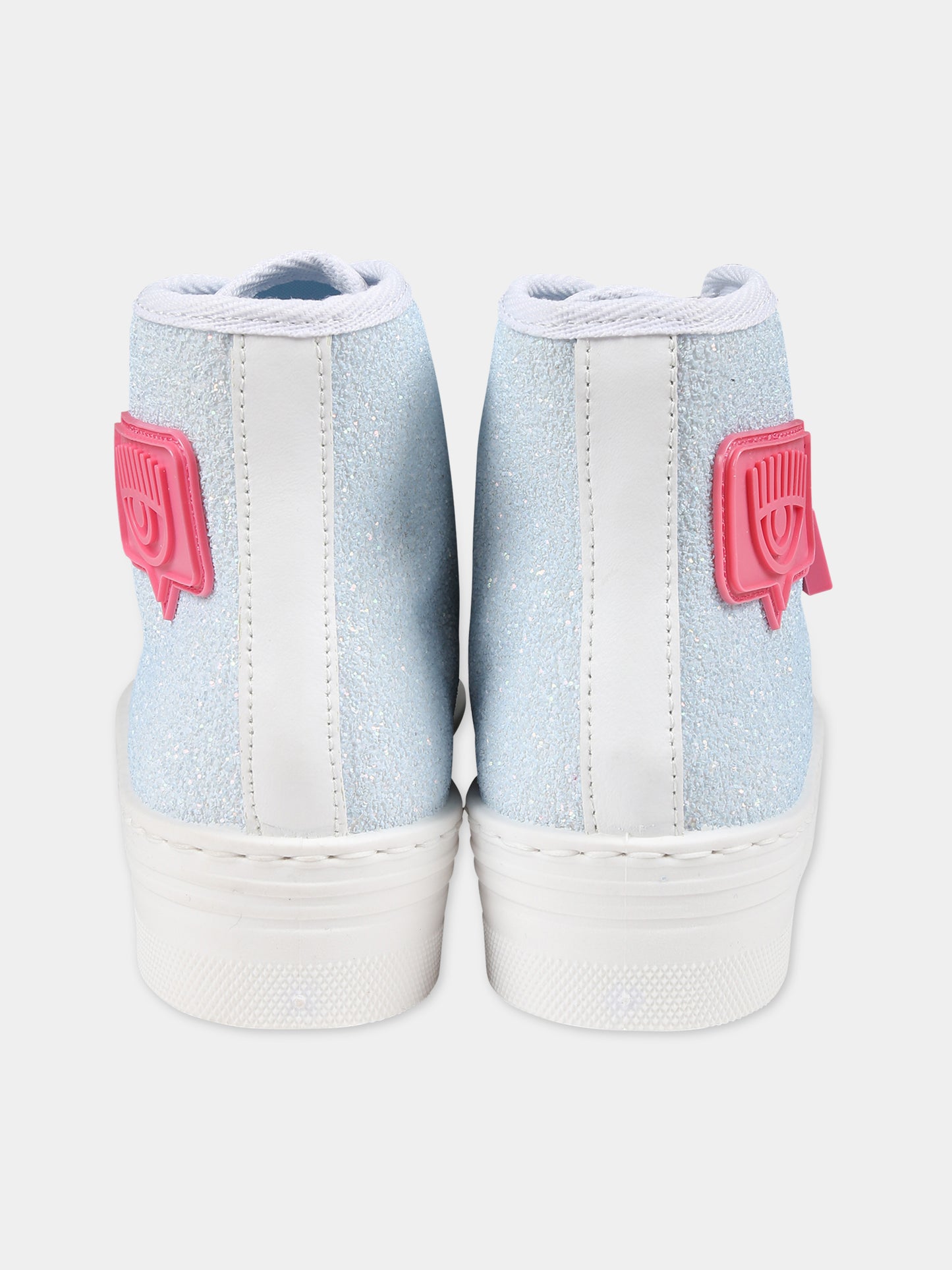 Sneakers celesti per bambina con occhiolino,Chiara Ferragni Collection,CFB070-017