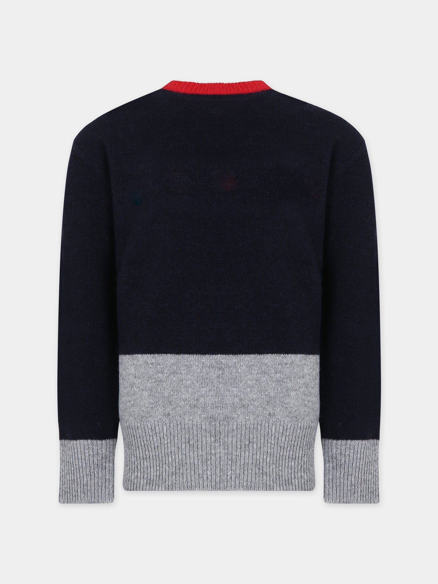 Maglione blu per bambini con logo,Marni Kids,M00932 0M803