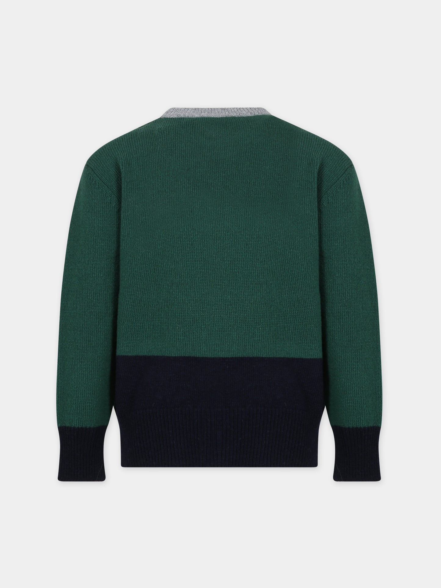 Maglione verde per bambina con logo,Marni Kids,M00932 0M523