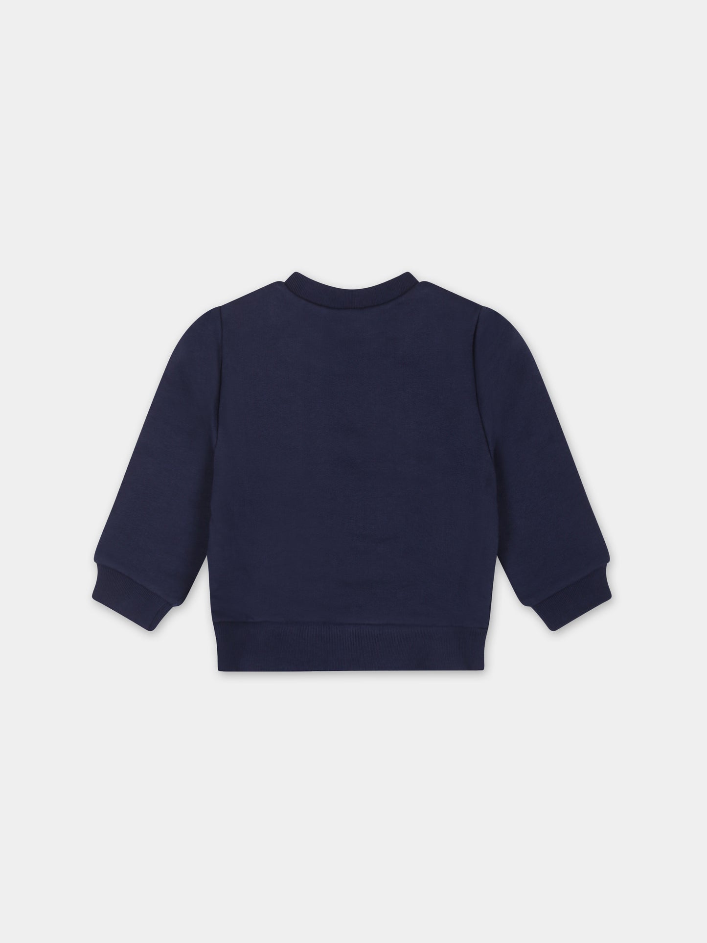 Felpa blu per neonato con logo,Dsquared2,DQ1796 D003G DQ875