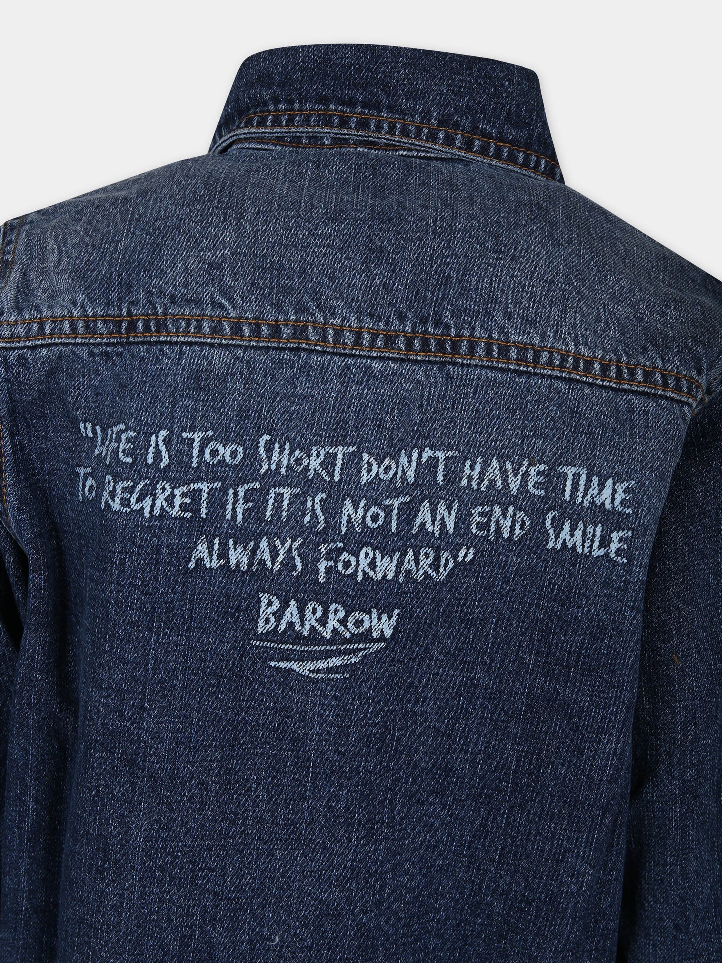 Camicia denim blu per bambini con smile,Barrow,F3BKJUJK137 126