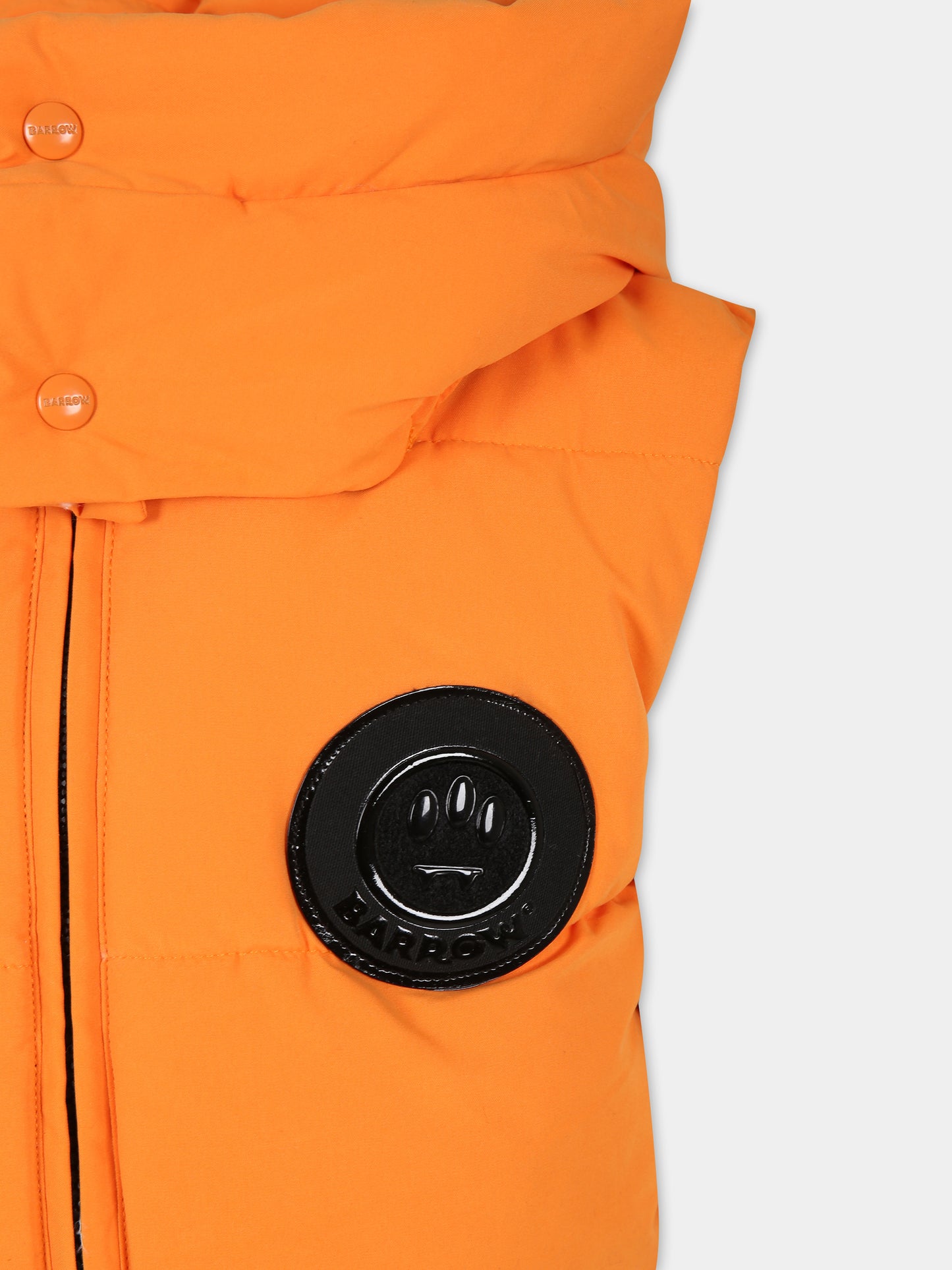 Gilet arancione per bambini con logo,Barrow,F3BKJUPF012 BW011