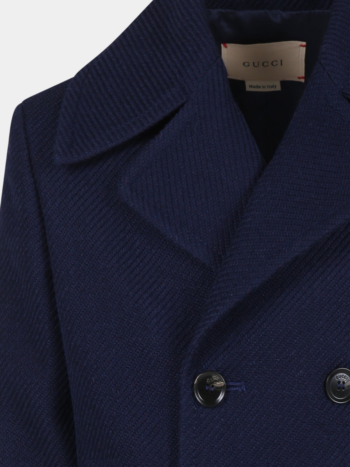 Cappotto blu per bambini con logo,Gucci Kids,784498 XWA15 4804