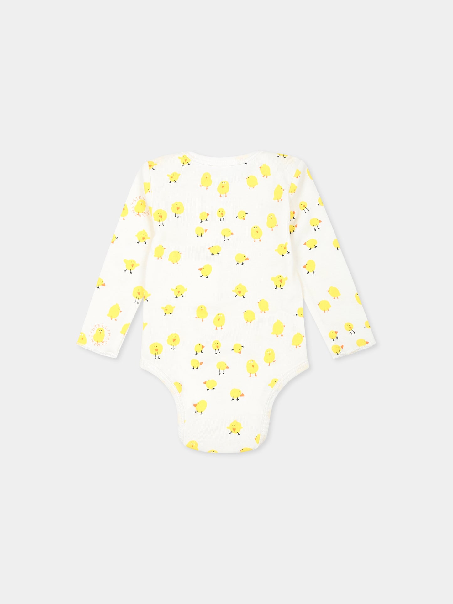 Set body avorio per neonato con pulcini,Stella Mccartney Kids,TVB560 Z2273 101MC