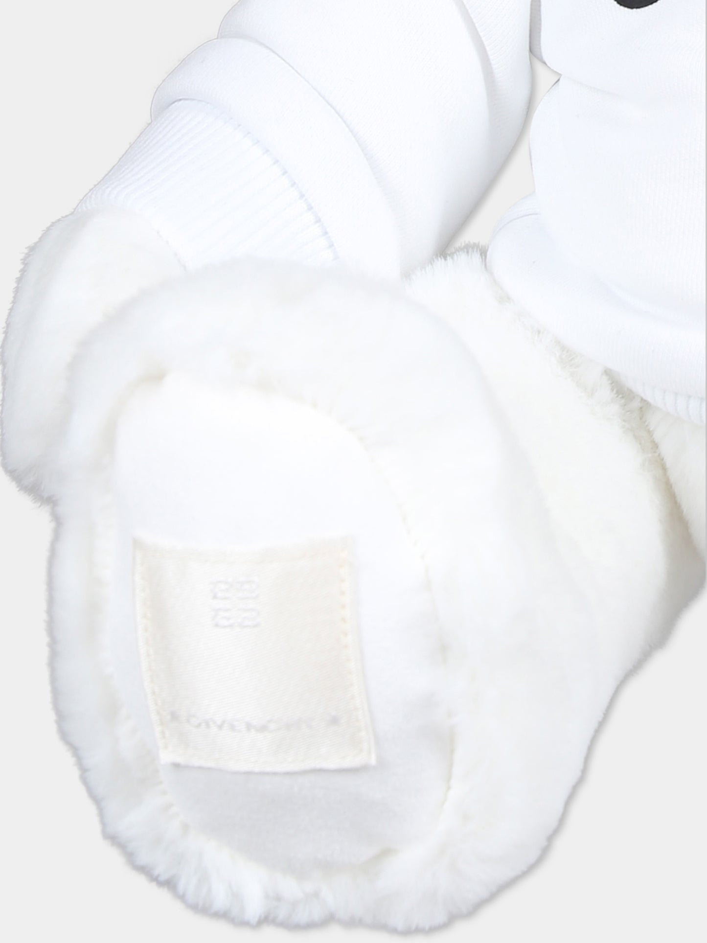 Peluche bianco per neonati con logo,Givenchy Kids,H30515 10P