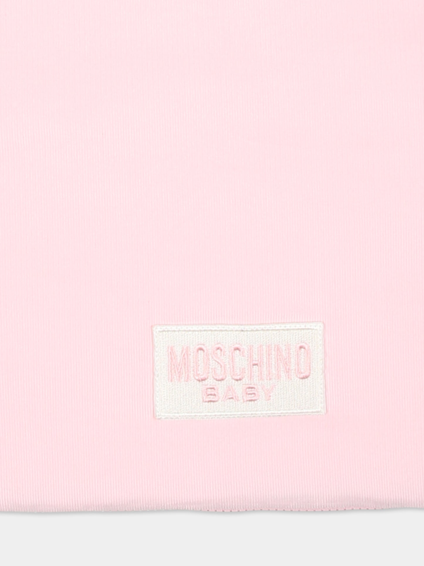 Sacco nanna rosa per neonata con Teddy Bear e stelle,Moschino Kids,MUE00R LWA06 50209