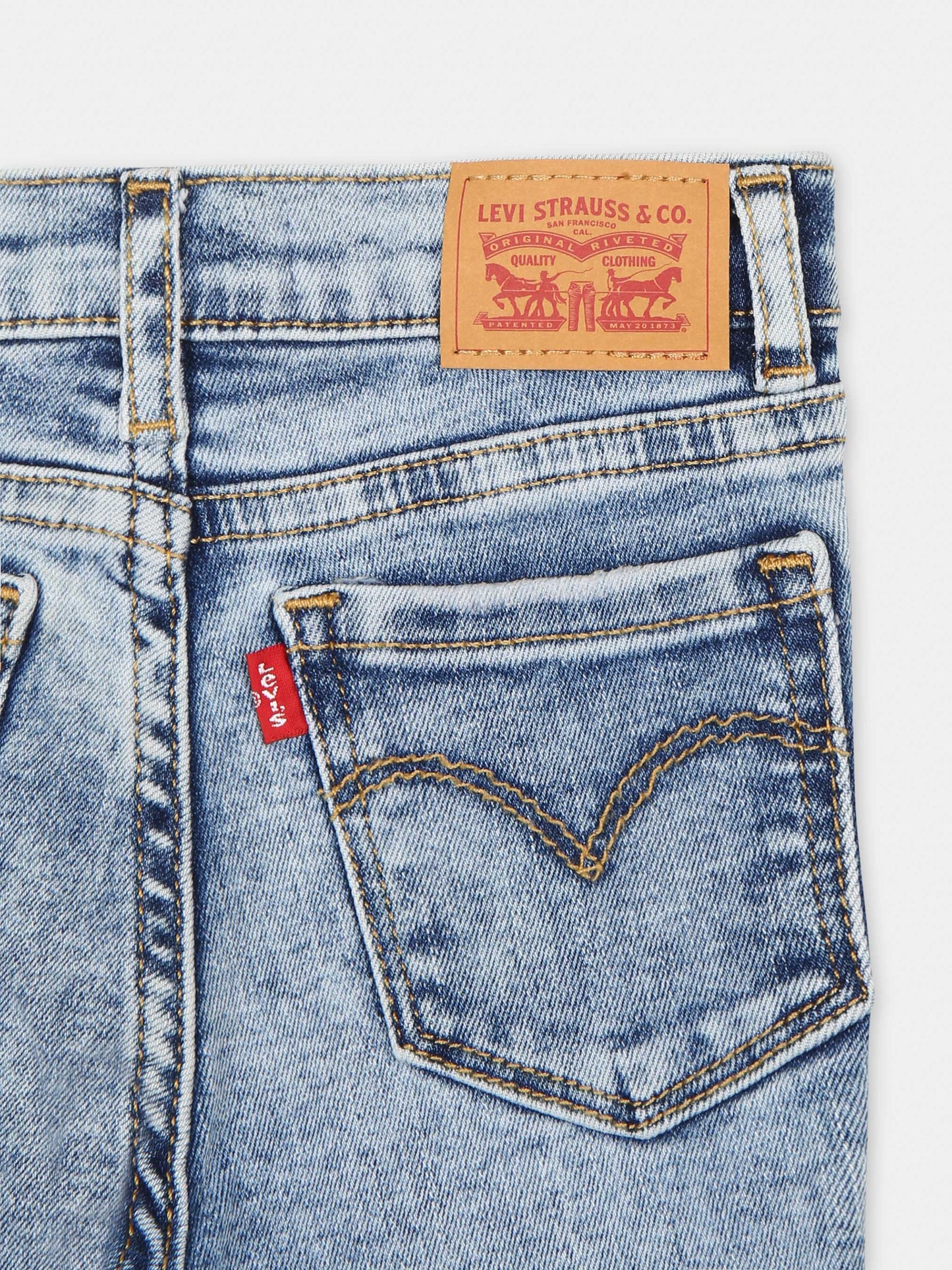 Jeans in denim 726 per neonata con patch logato,Levi's Kids,1EK988 L95