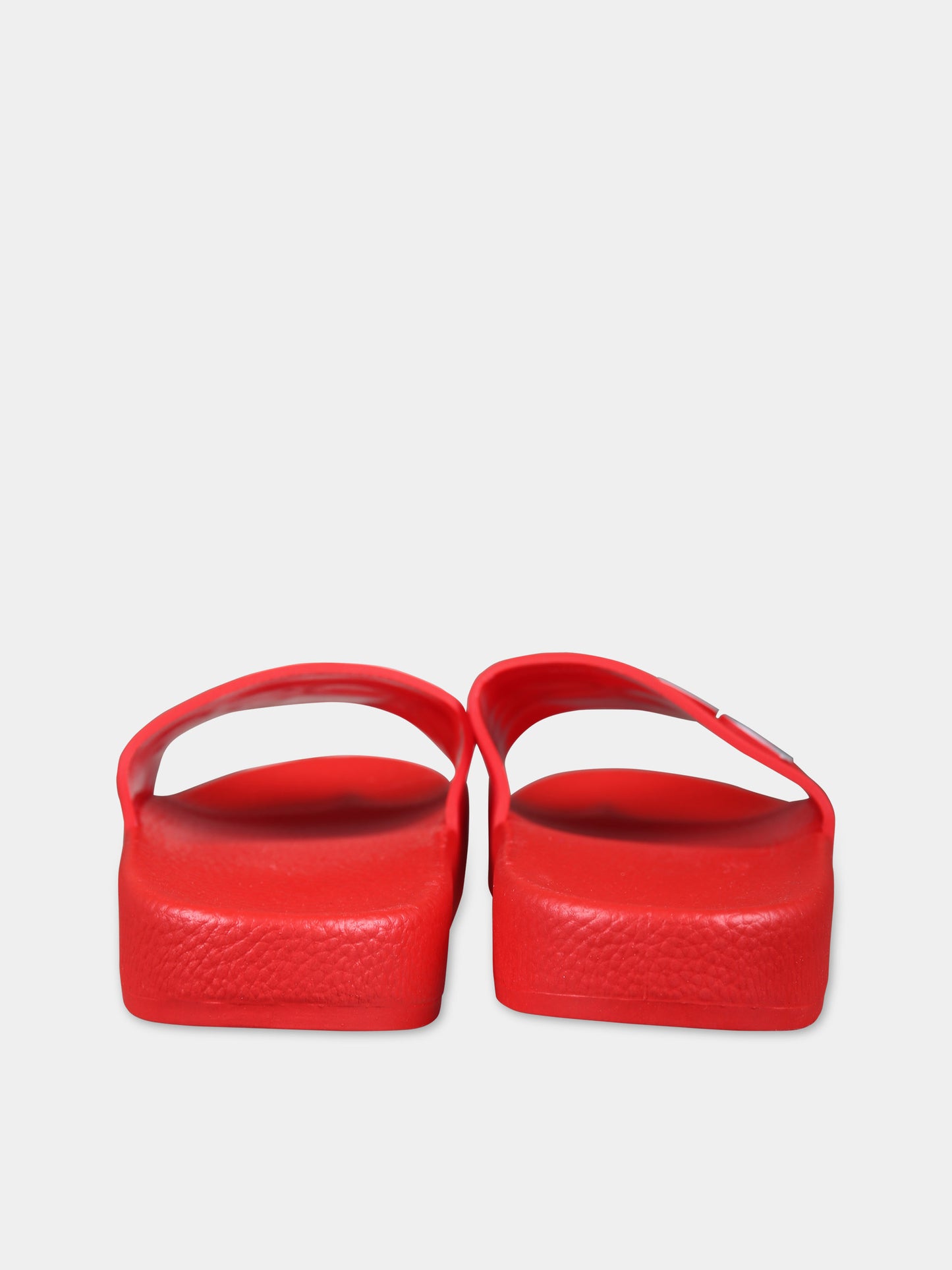 Ciabatte rosse per bambino con logo,Boss,J29325 991