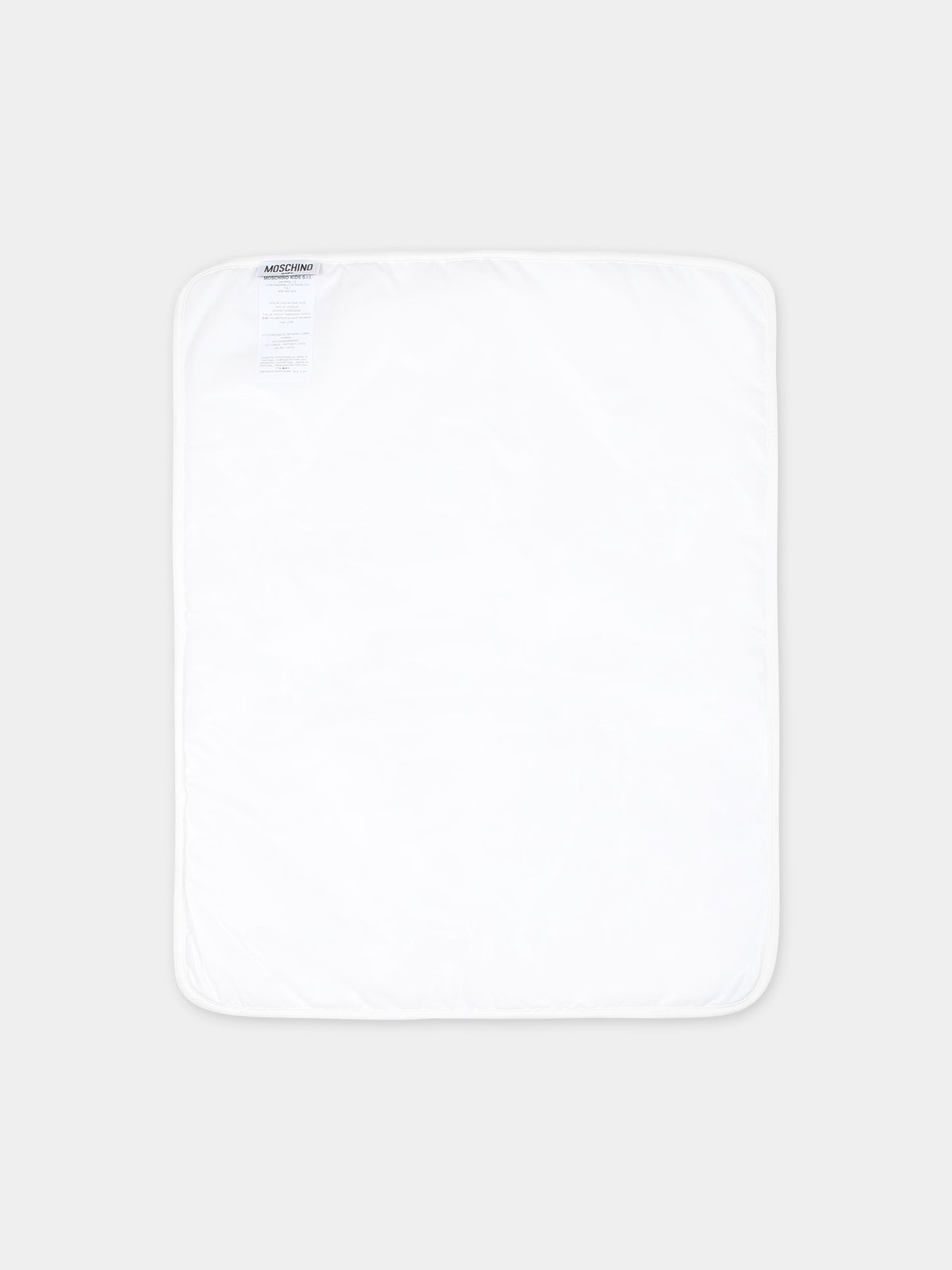 Borsa mamma bianca per neonati con Teddy Bear e stampa,Moschino Kids,MTX03A LCB50 84587