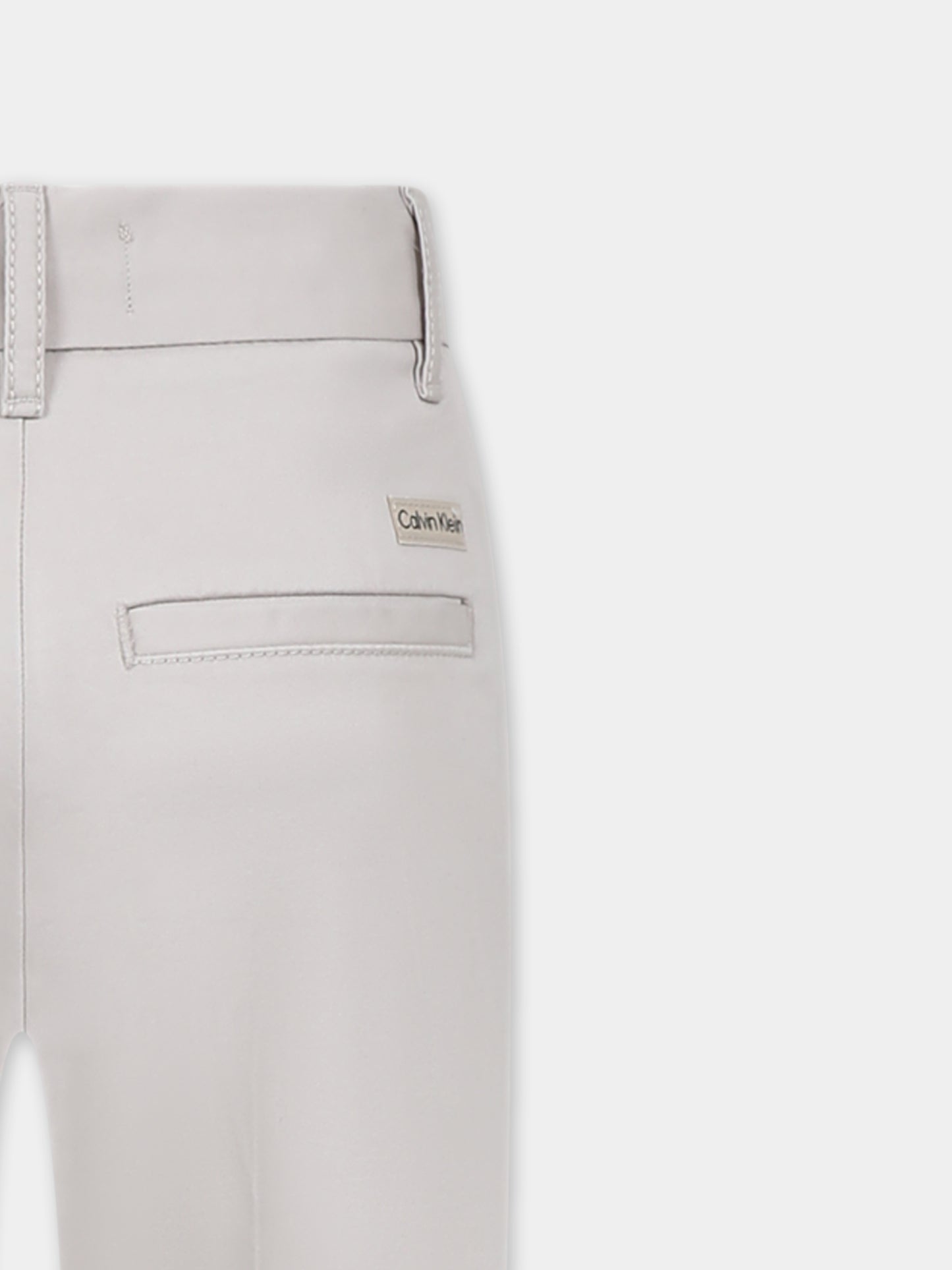 Pantaloni beige per bambino con logo,Calvin Klein Kids,24F CKIB0IB02093J IB0IB02093 PA8
