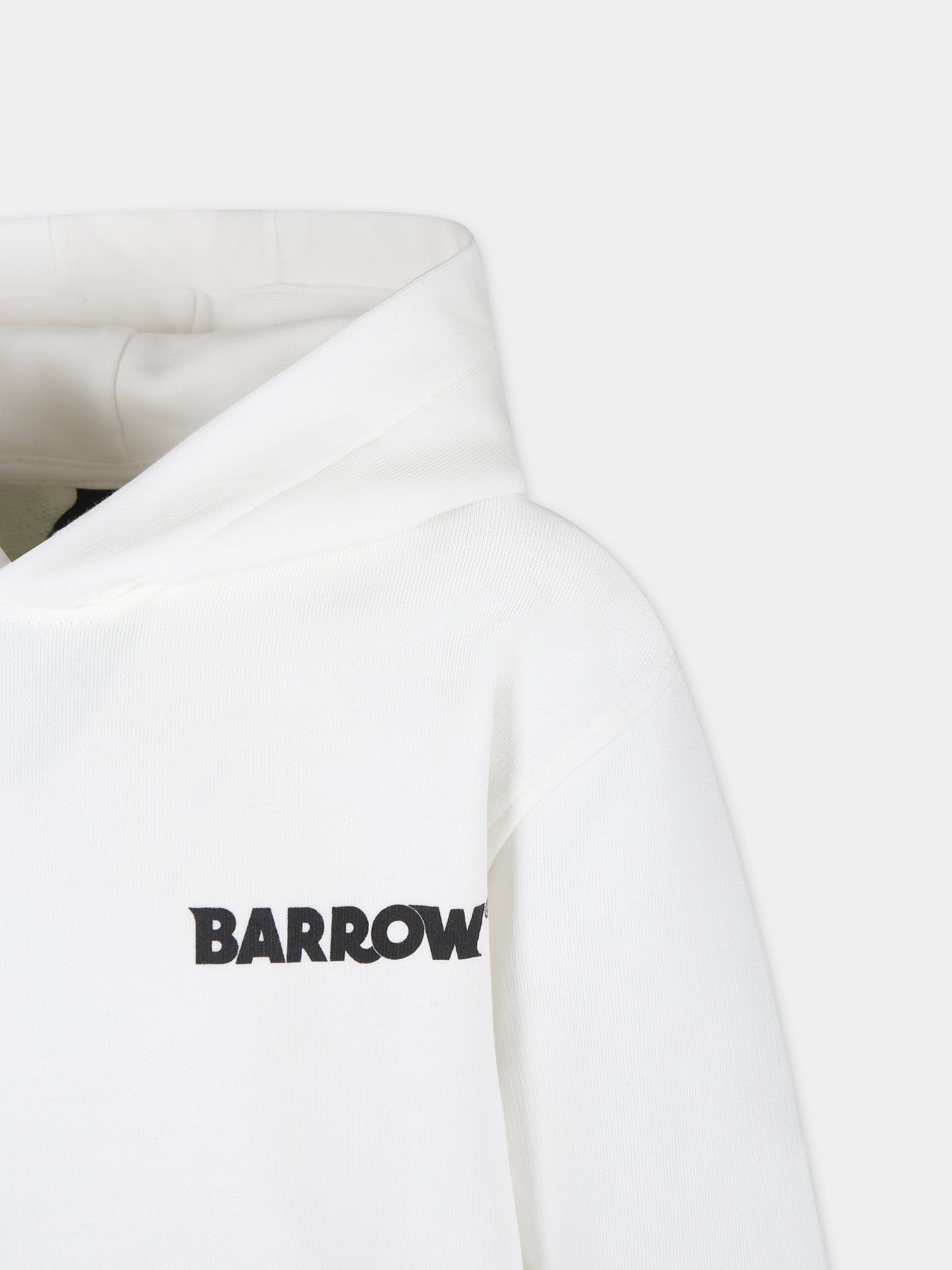 Felpa bianca per bambini con smile,Barrow,S4BKJUHS095 002