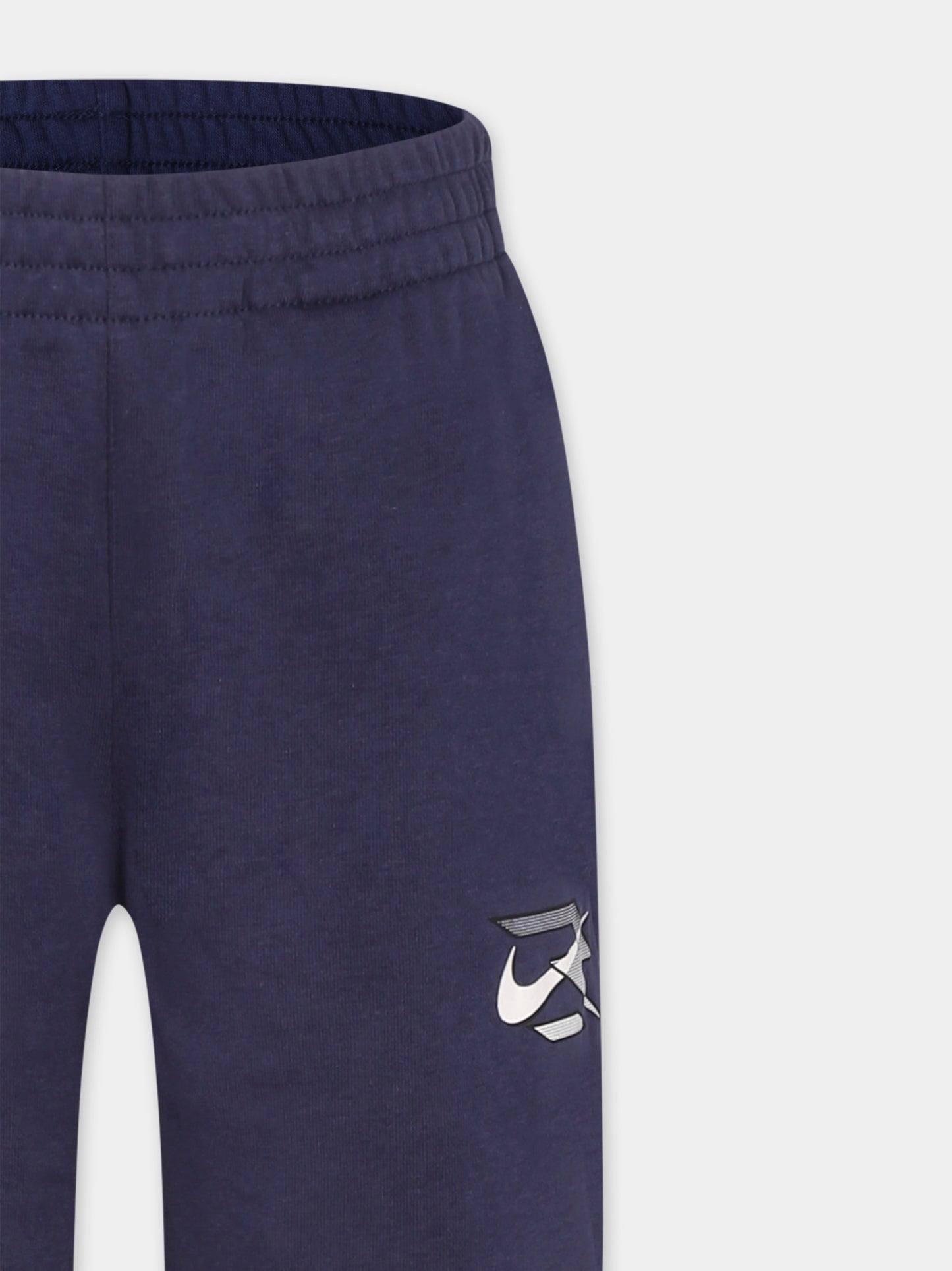 Pantaloni blu per bambino con loghi,Nike,9Q1094 U90