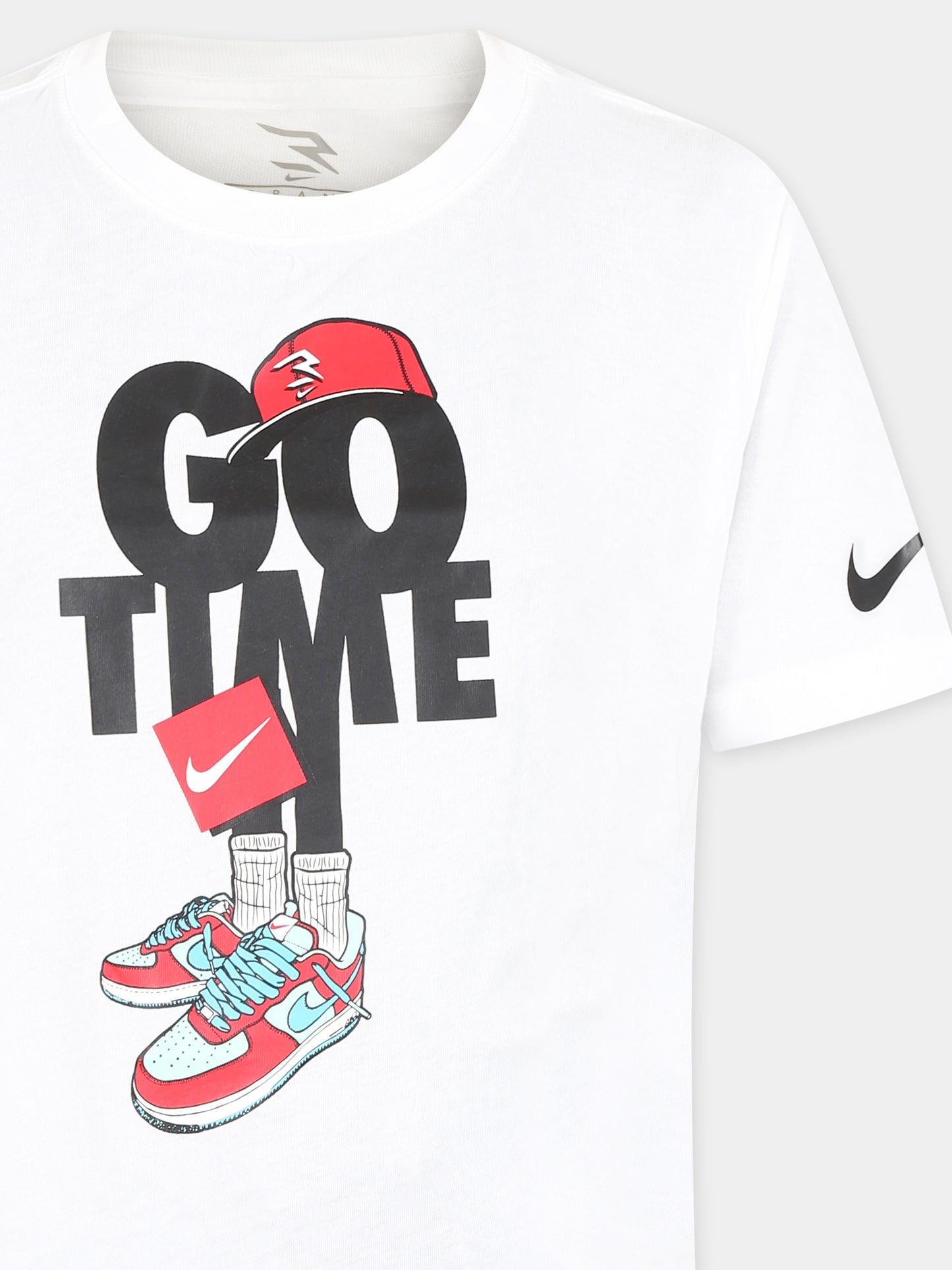 White t-shirt for boy with writing