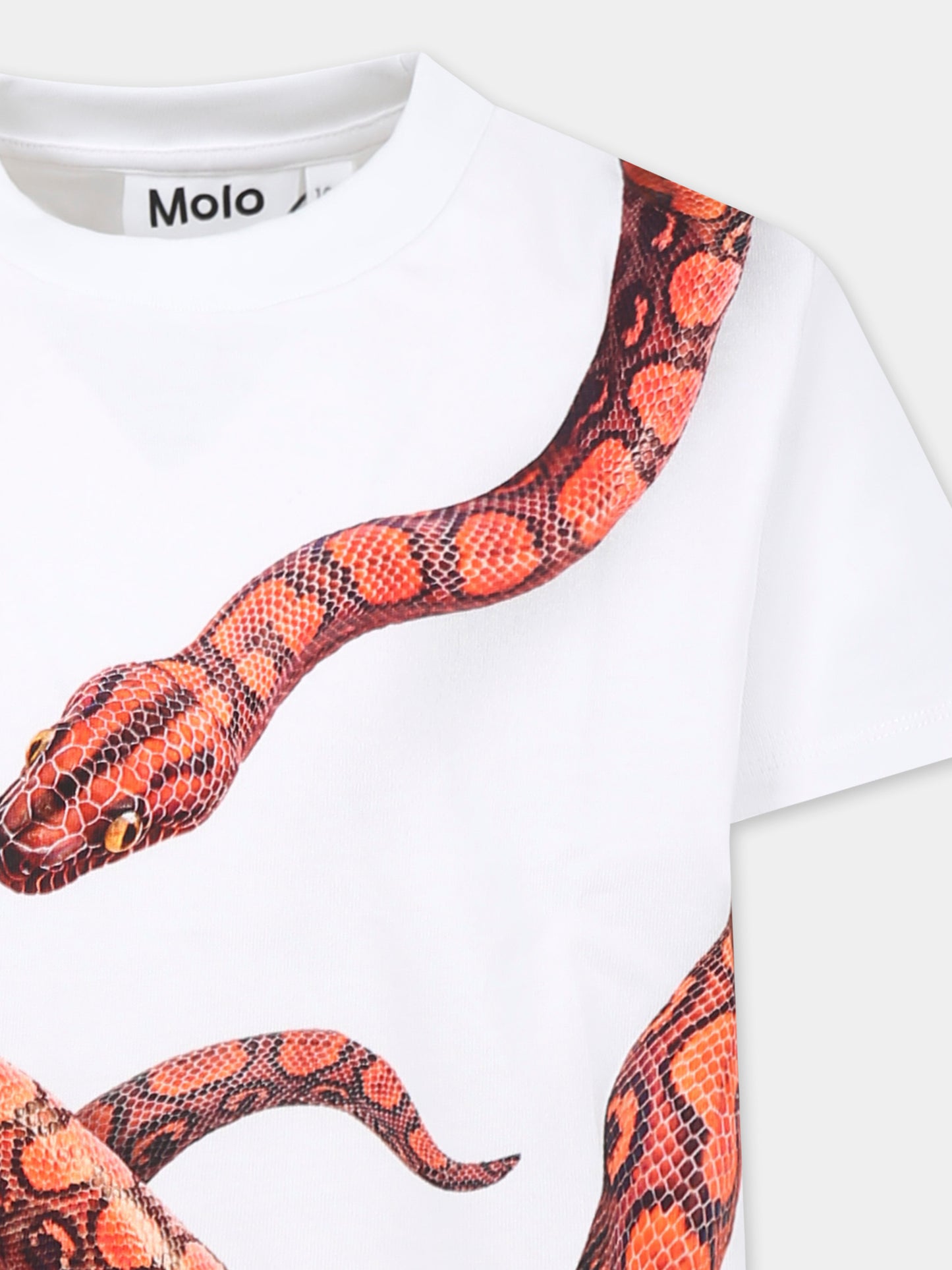 T-shirt Rubin bianca per bambino con serpente,Molo,1S25A223 3866