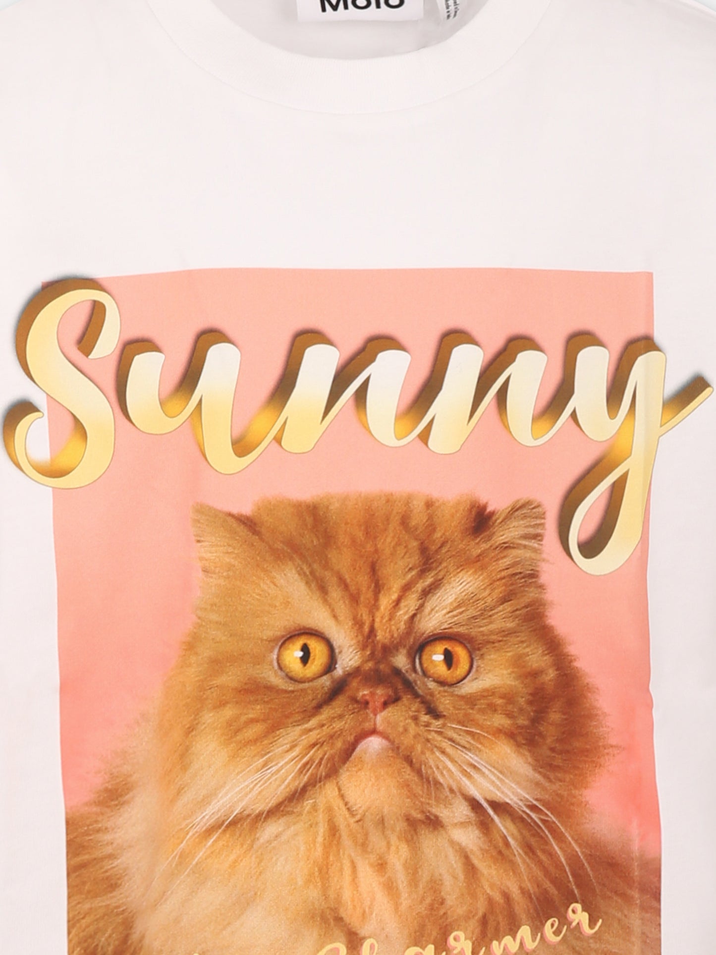 T-shirt Riley bianca per bambini con gatto,Molo,6S25A209 4932