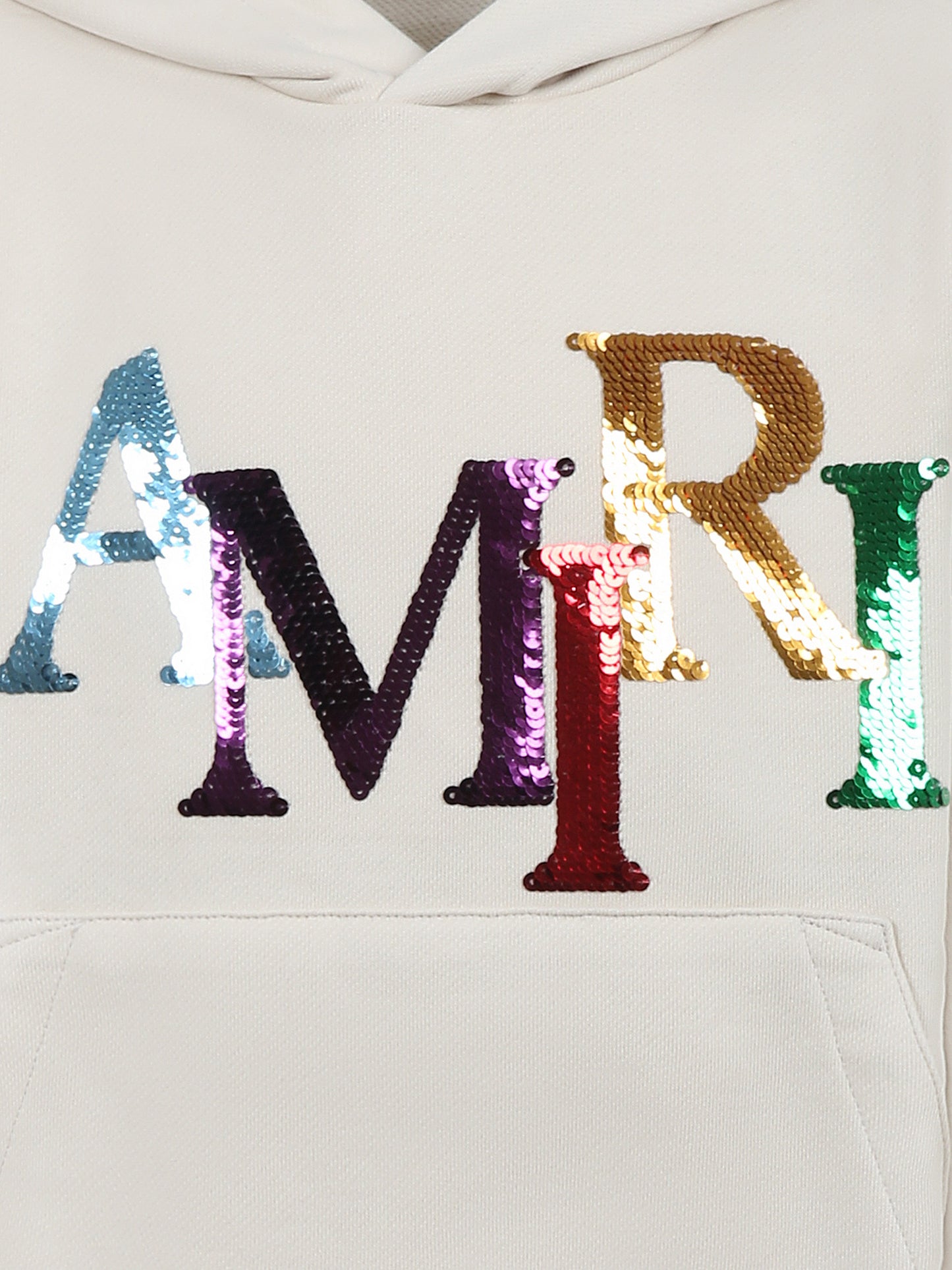 Felpa avorio per bambini con logo,Amiri,AKJYHD1018 ALABASTER