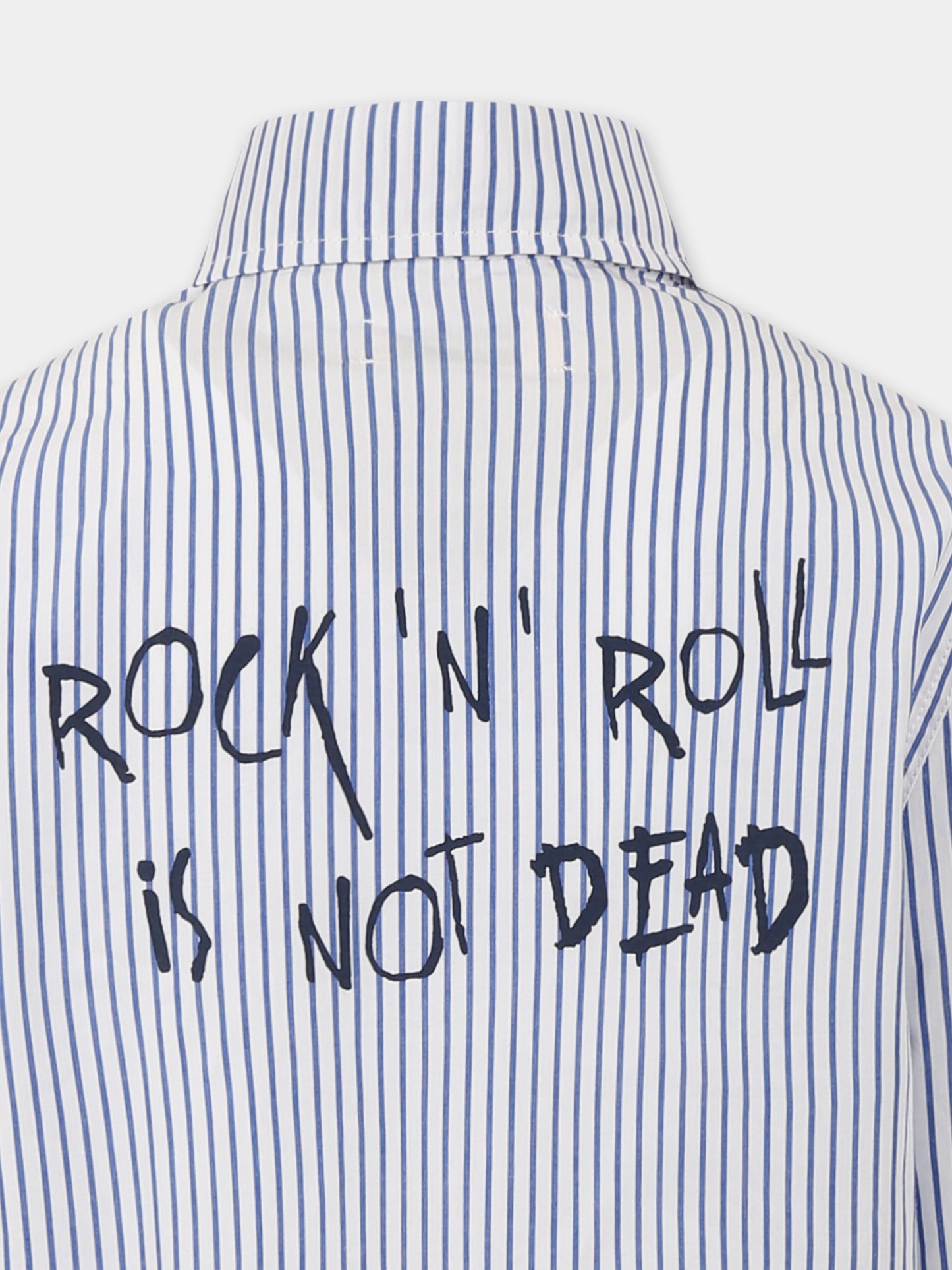 Camicia bianca per bambino con scritta nera,Zadig & Voltaire Kids,X60378 866