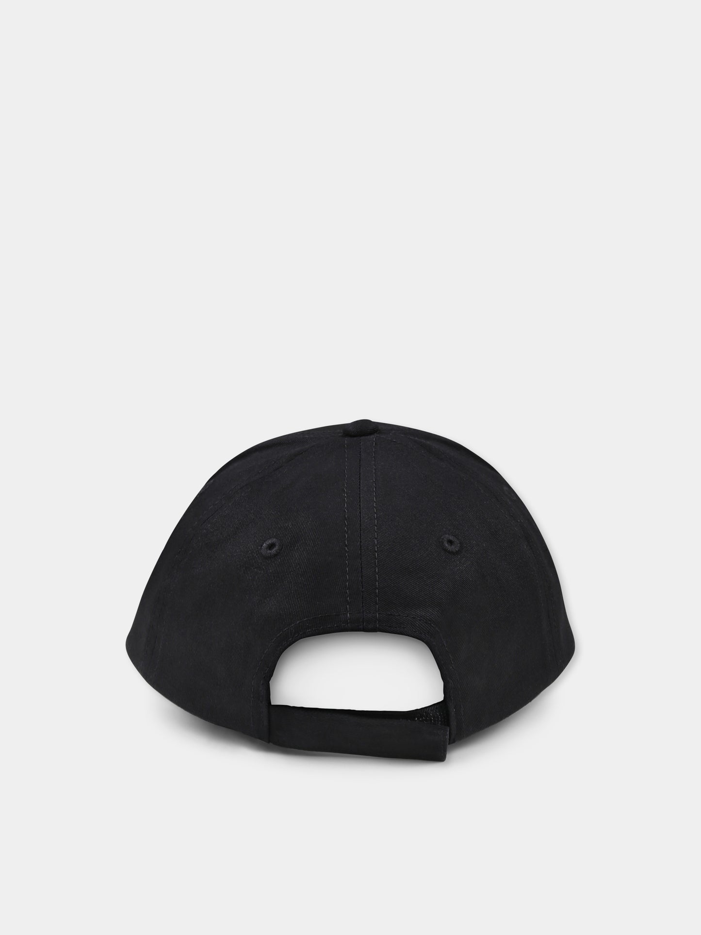 Cappello nero per bambina con logo e strass,Sonia Rykiel Paris,A00316 09B