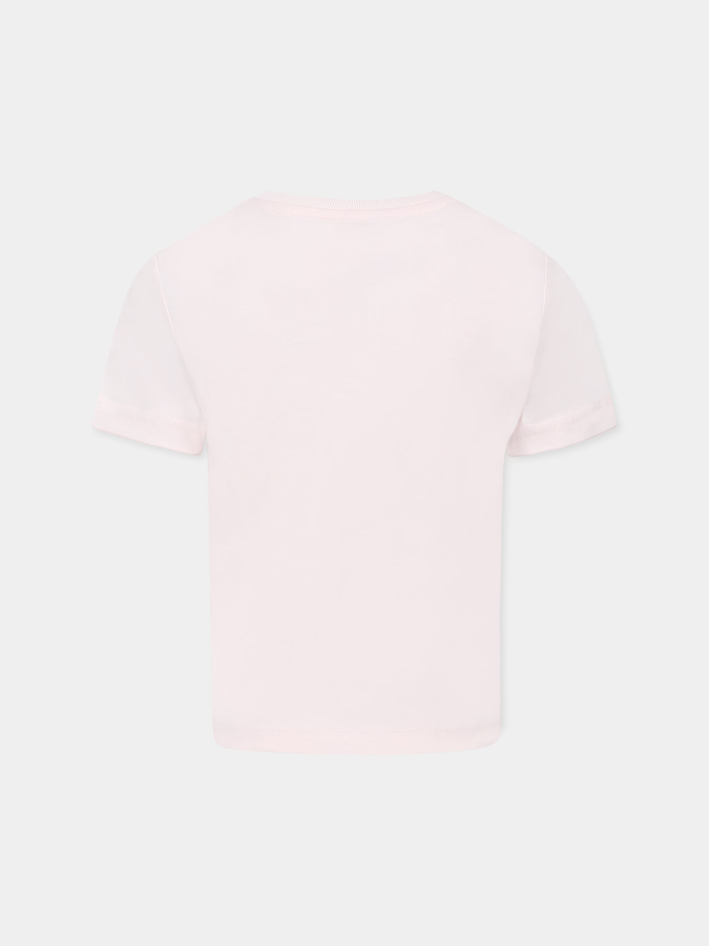 Pink t-shirt for girl with logo
