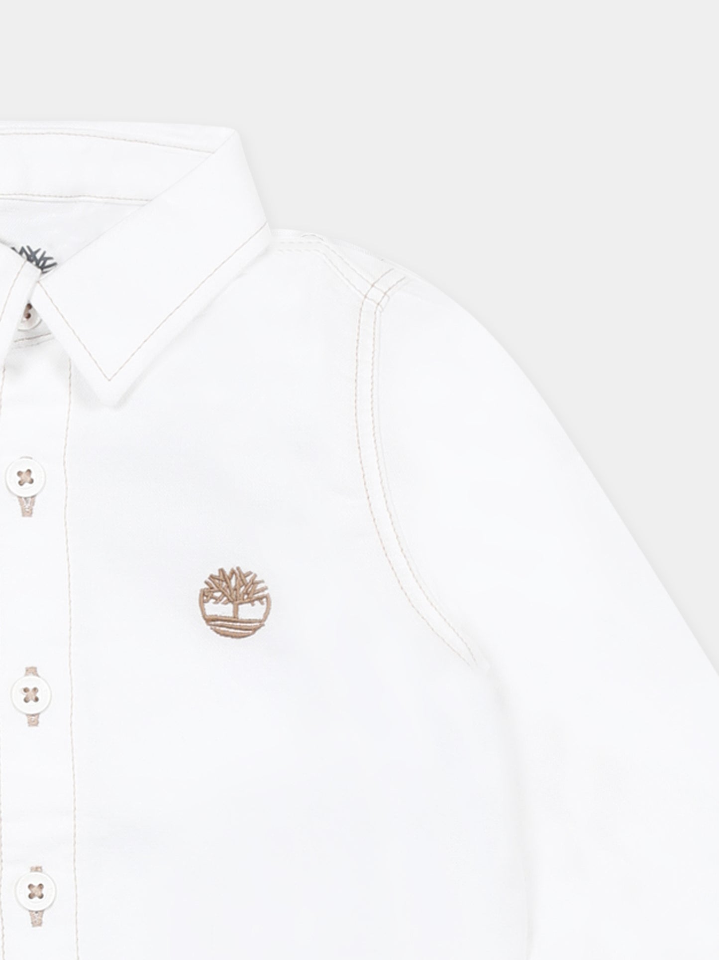 White shirt for baby boy with tree